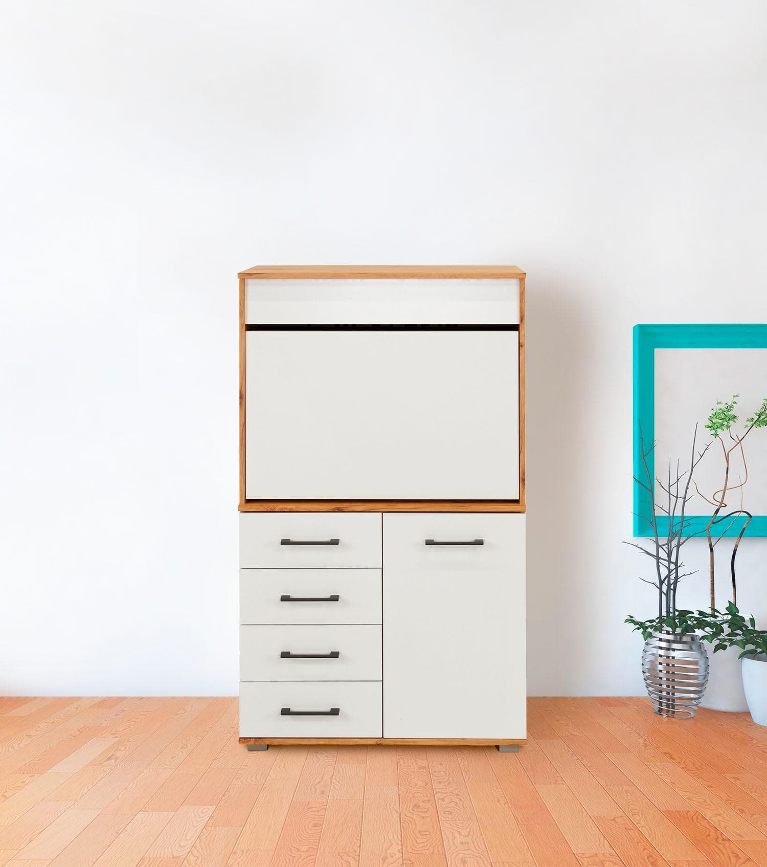 Lissabon Sekretär - Eleganter Schreibtisch aus Holz