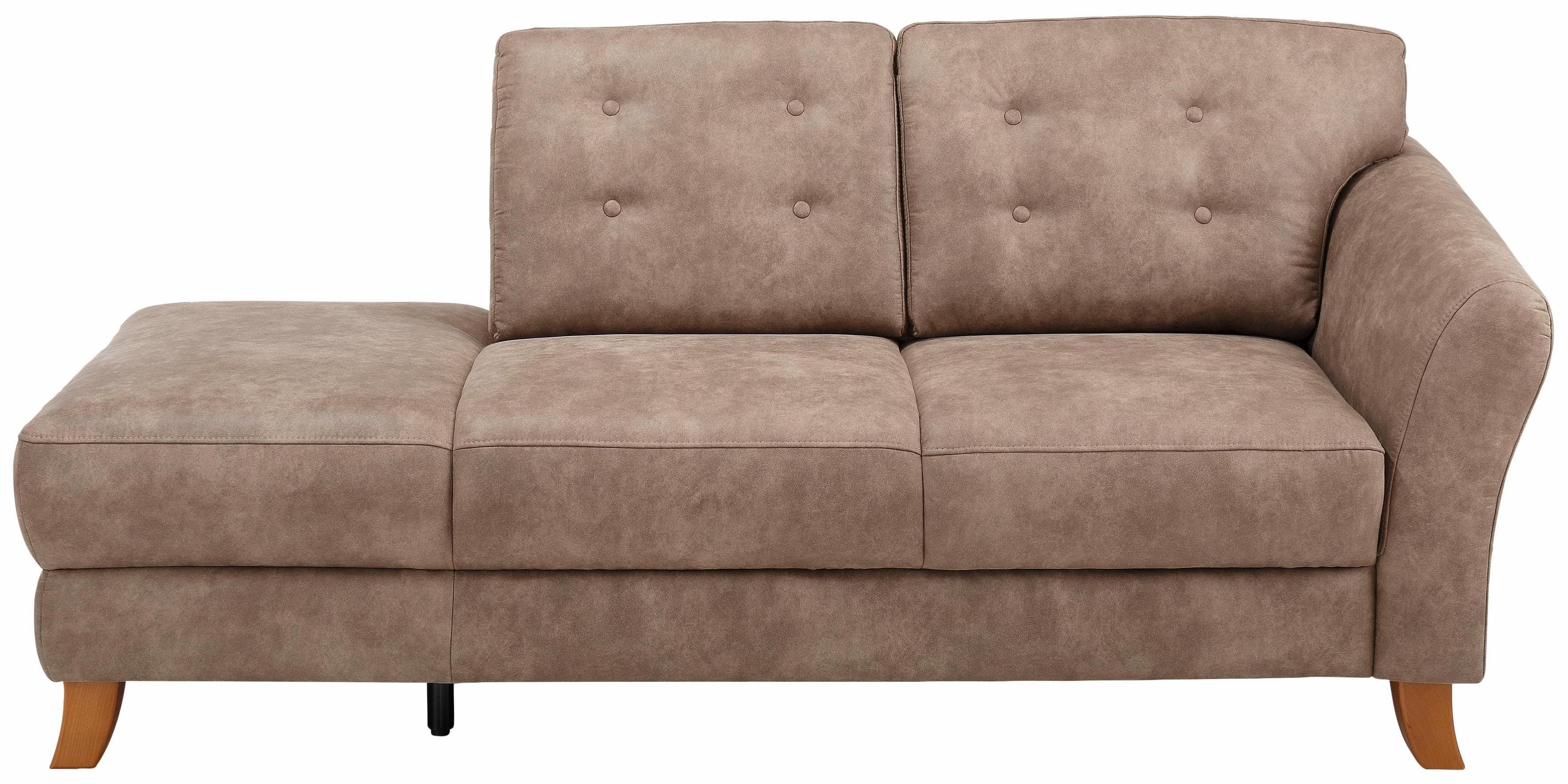 Home Affaire Recamiere Trondheim Taupe Microfaser Freistehend
