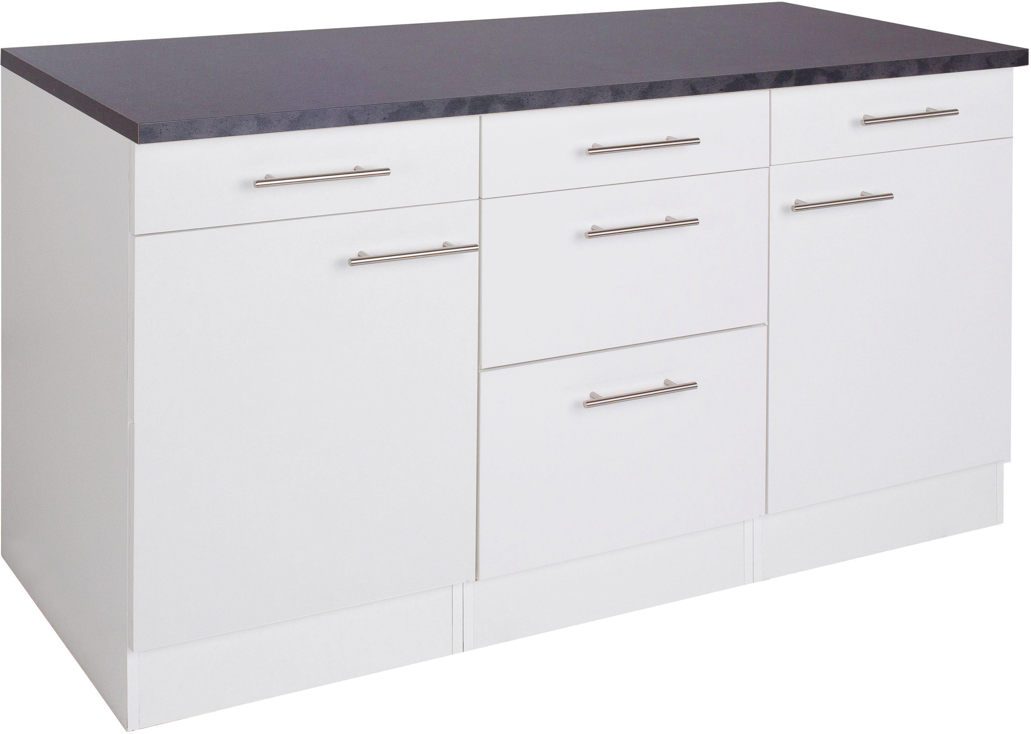 OPTIFIT Unterschrank Tula Weiß Anthrazit 150cm