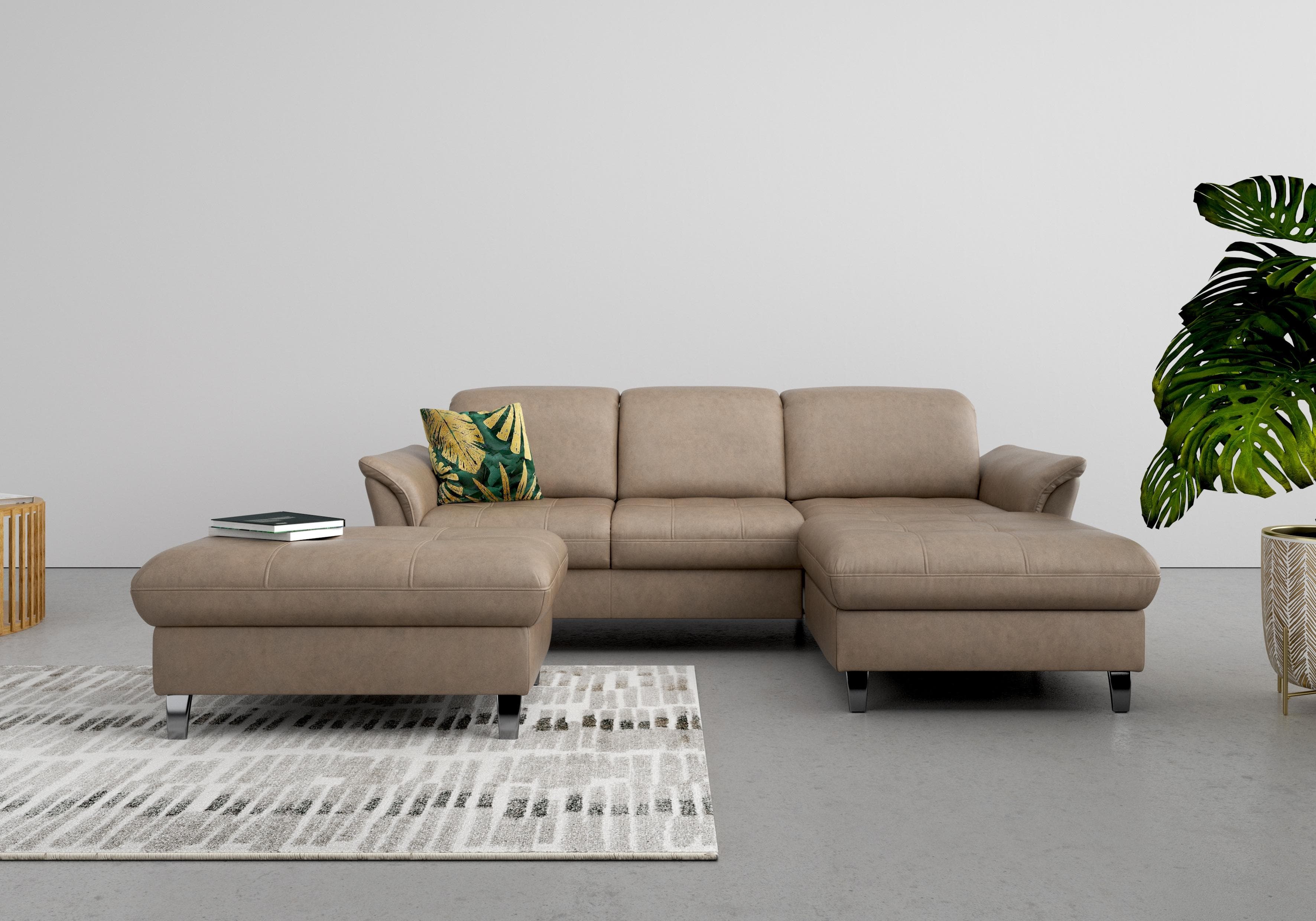 SIT & MORE Stauraumhocker Maggiore Taupe Modern