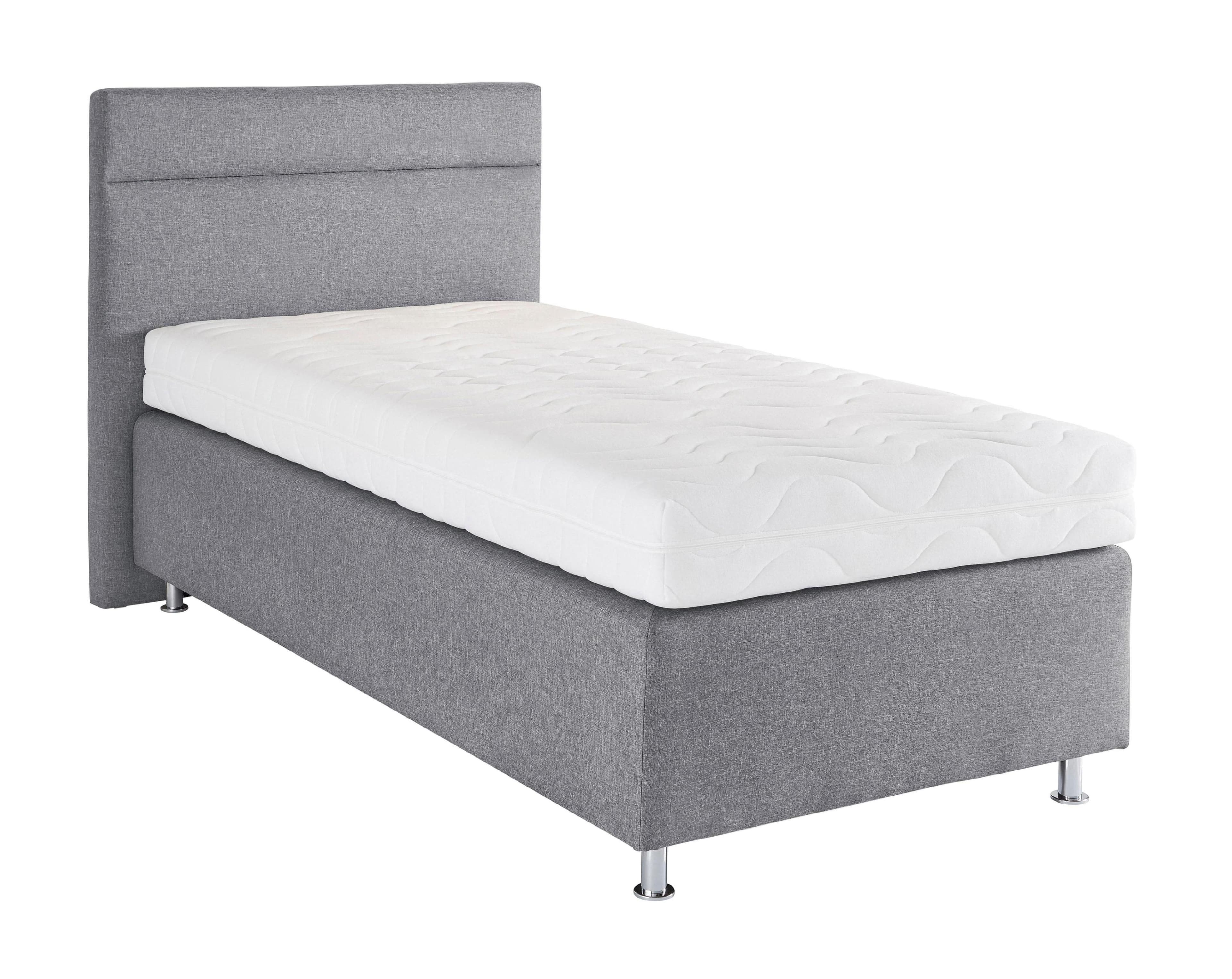 Westfalia Schlafkomfort Boxspringbett Grau H3 Bonnell-Federkern