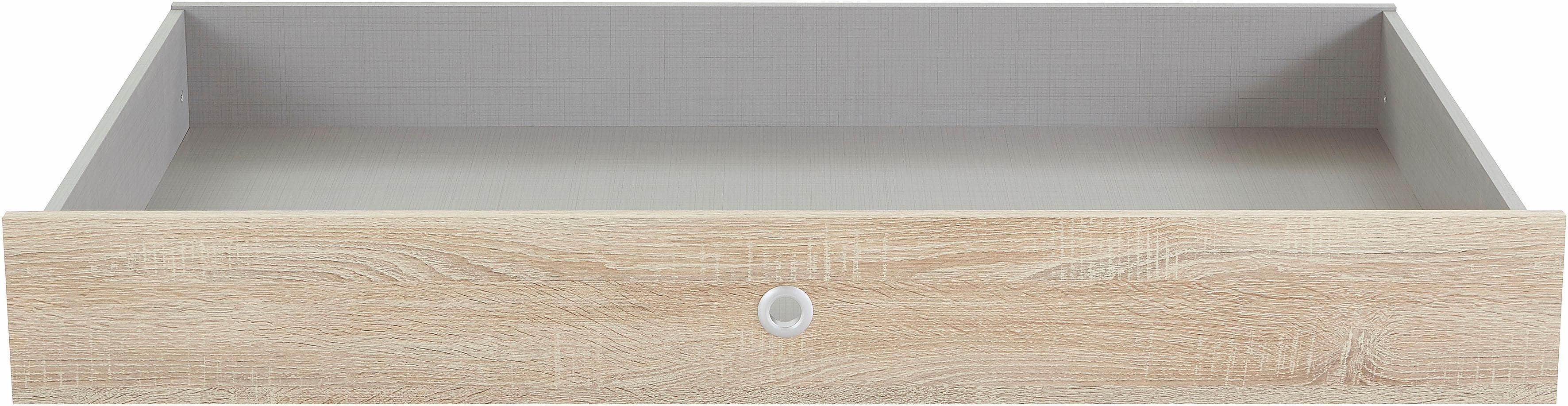 Eichenholz Bettschublade auf Rollen - Praktische Aufbewahrungslösung