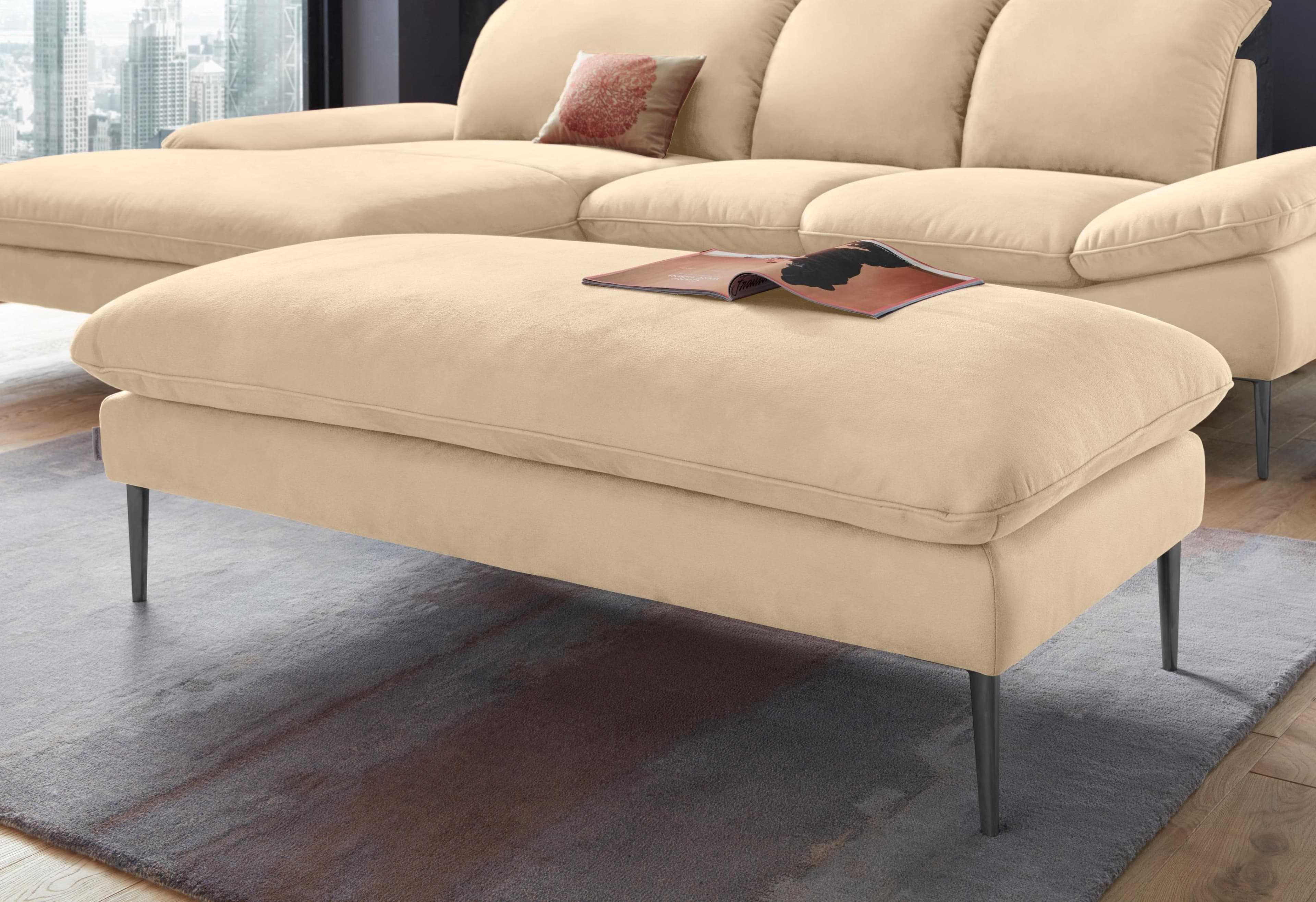 W.SCHILLIG Polsterhocker enjoy&MORE Beige Sahara S37
