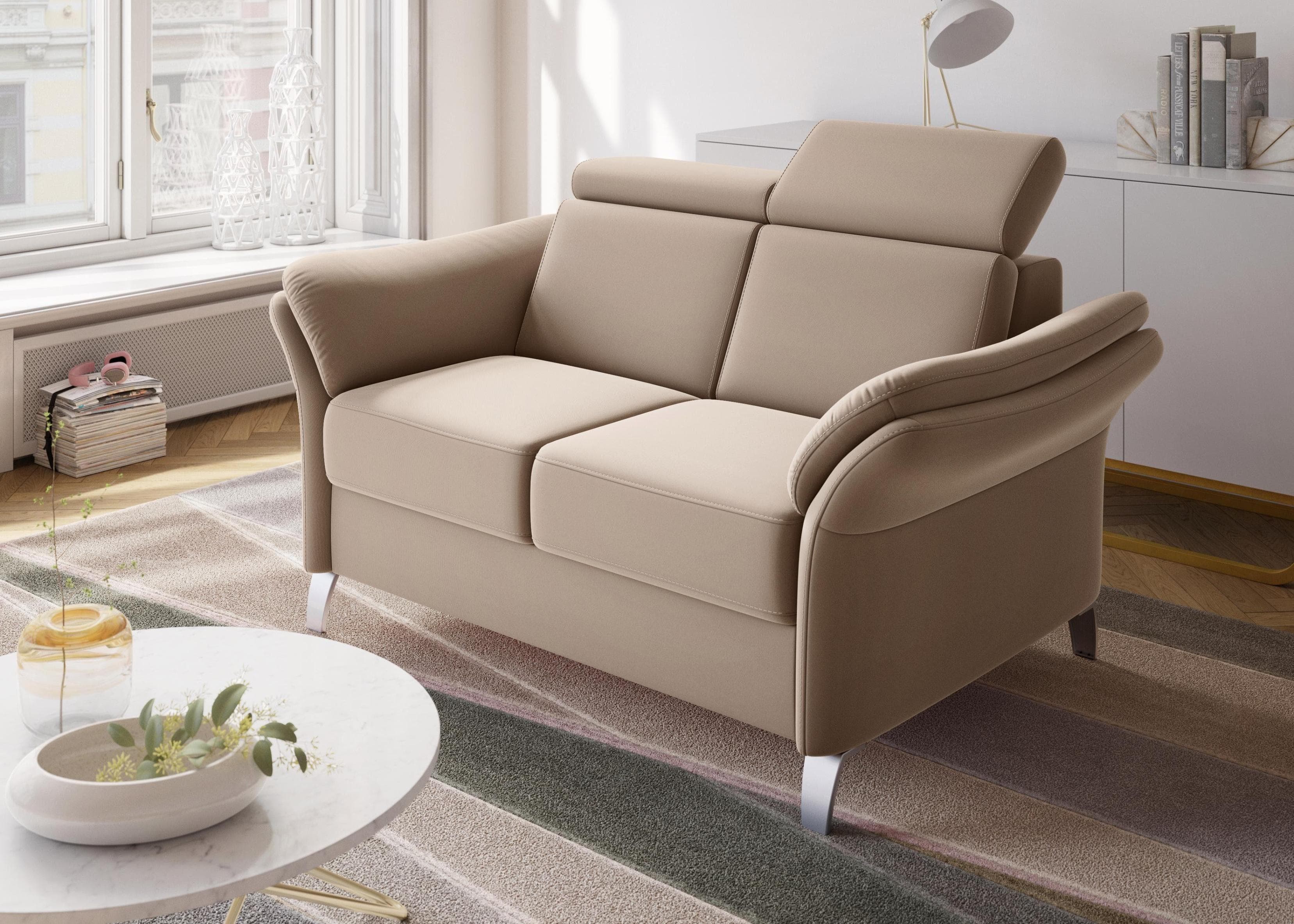 SIT & MORE Vincenzo 2-Sitzer Sofa Braun Macchiato