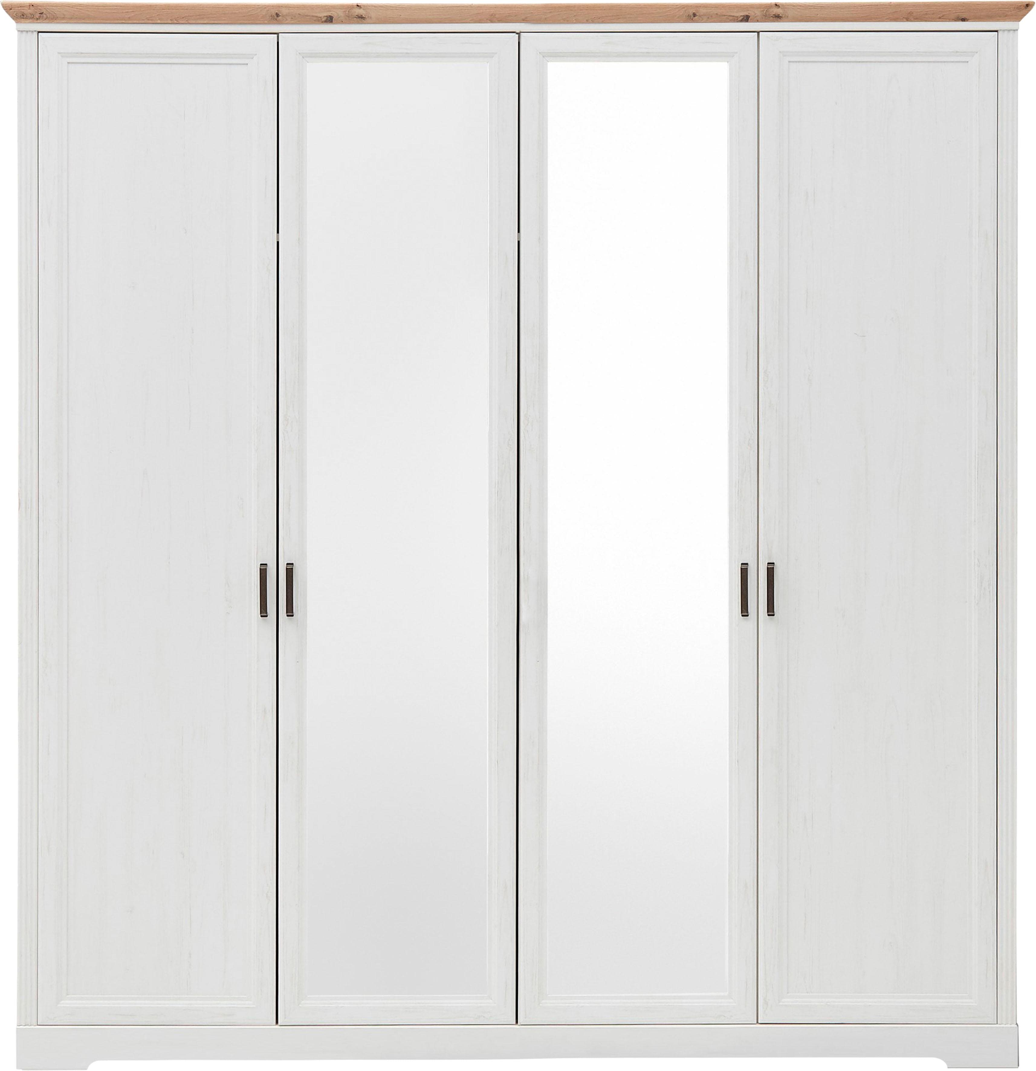 Schlafkontor Jasmin II Kleiderschrank Braun Landhausstil