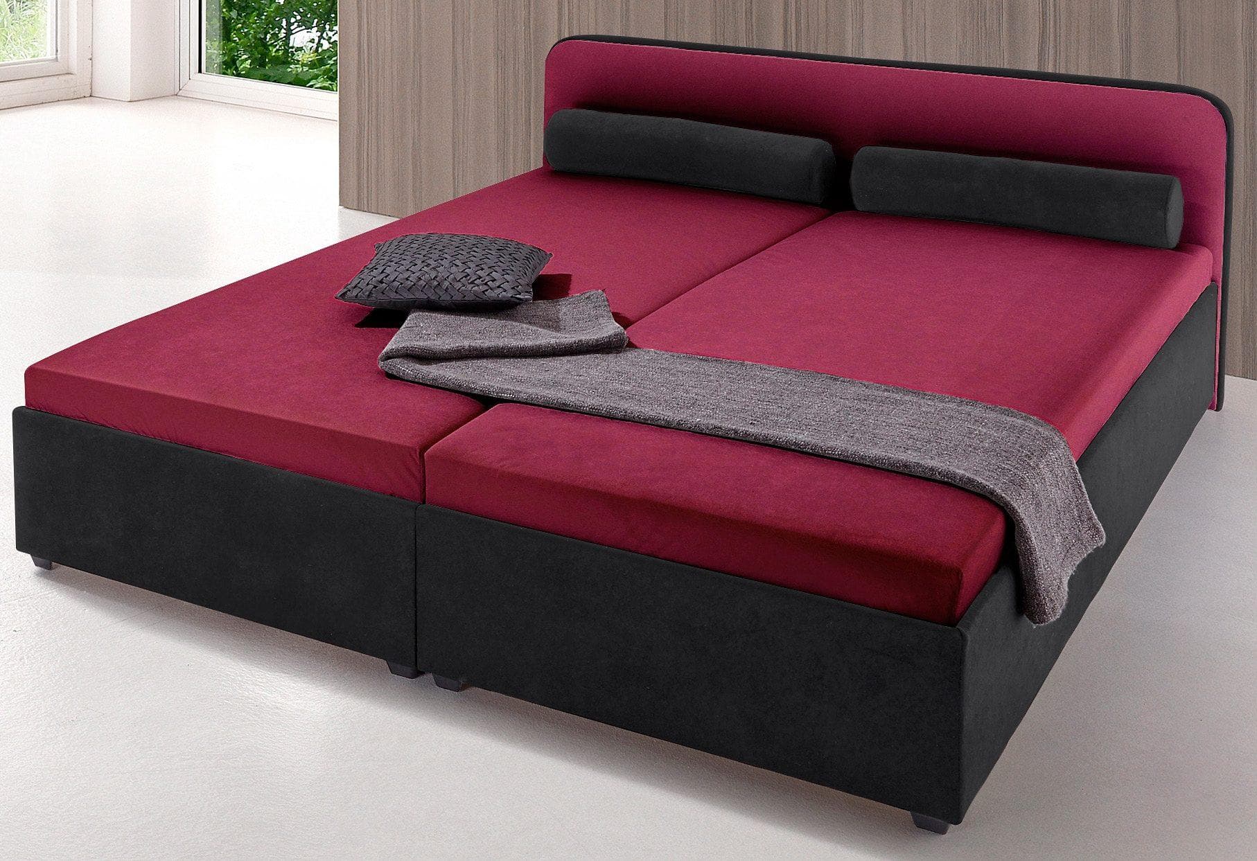 Polsterbett mit optionalem Bettkasten