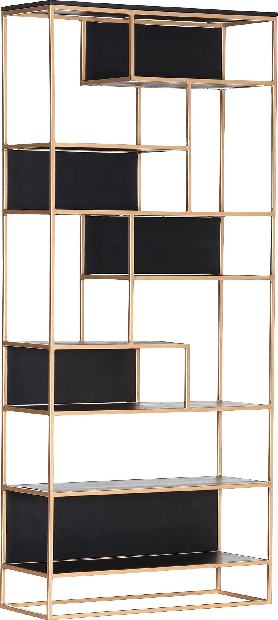 GUTMANN FACTORY Porto Regal Schwarz Gold 9 Ablageflächen