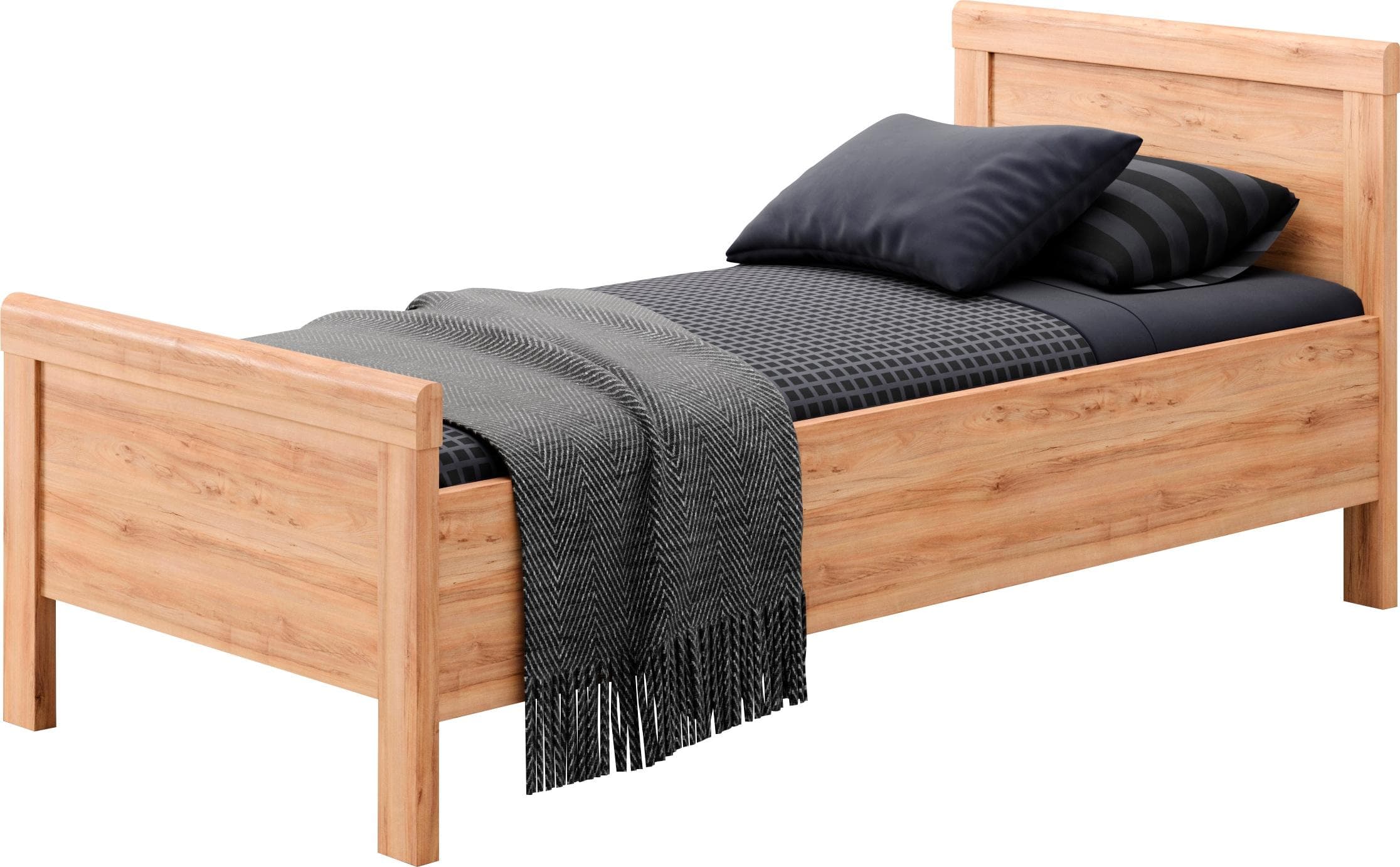 Einzelbett PRIESS Arnsberg Braun Artisan Eiche 108x208cm