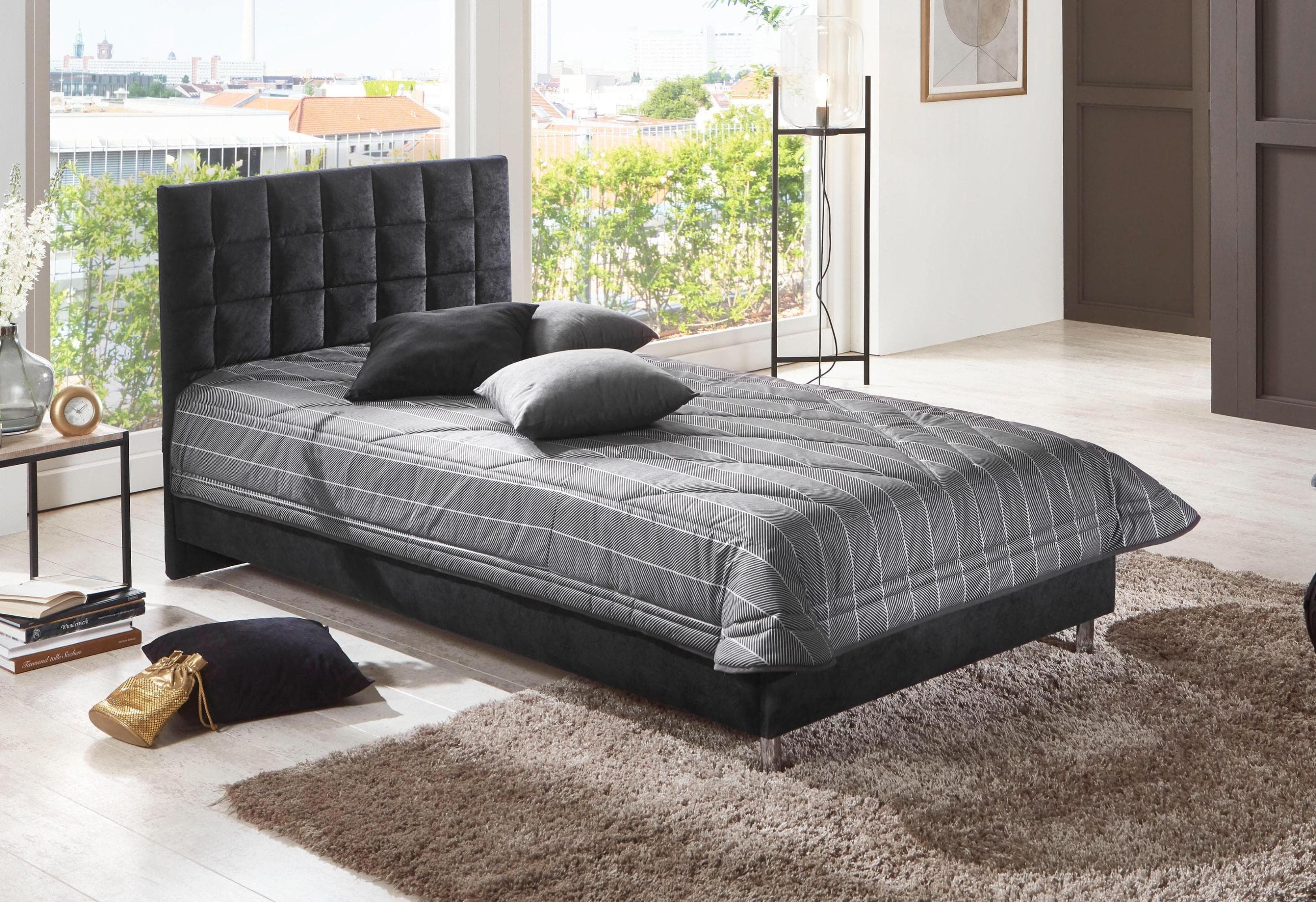 Westfalia Schlafkomfort Polsterbett Schwarz H3