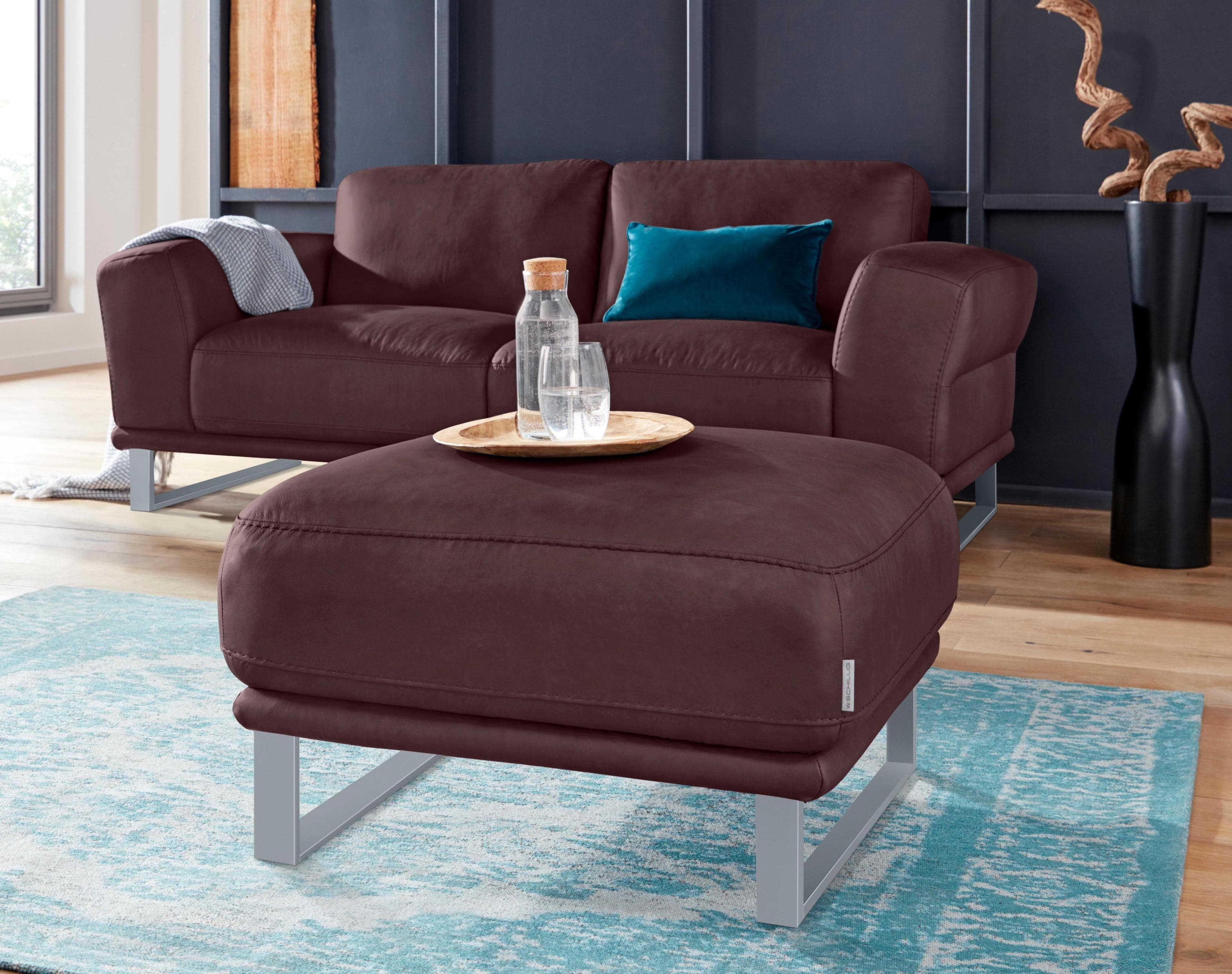 W.SCHILLIG Montanaa Hocker Mocca Z69 mit Metallkufen