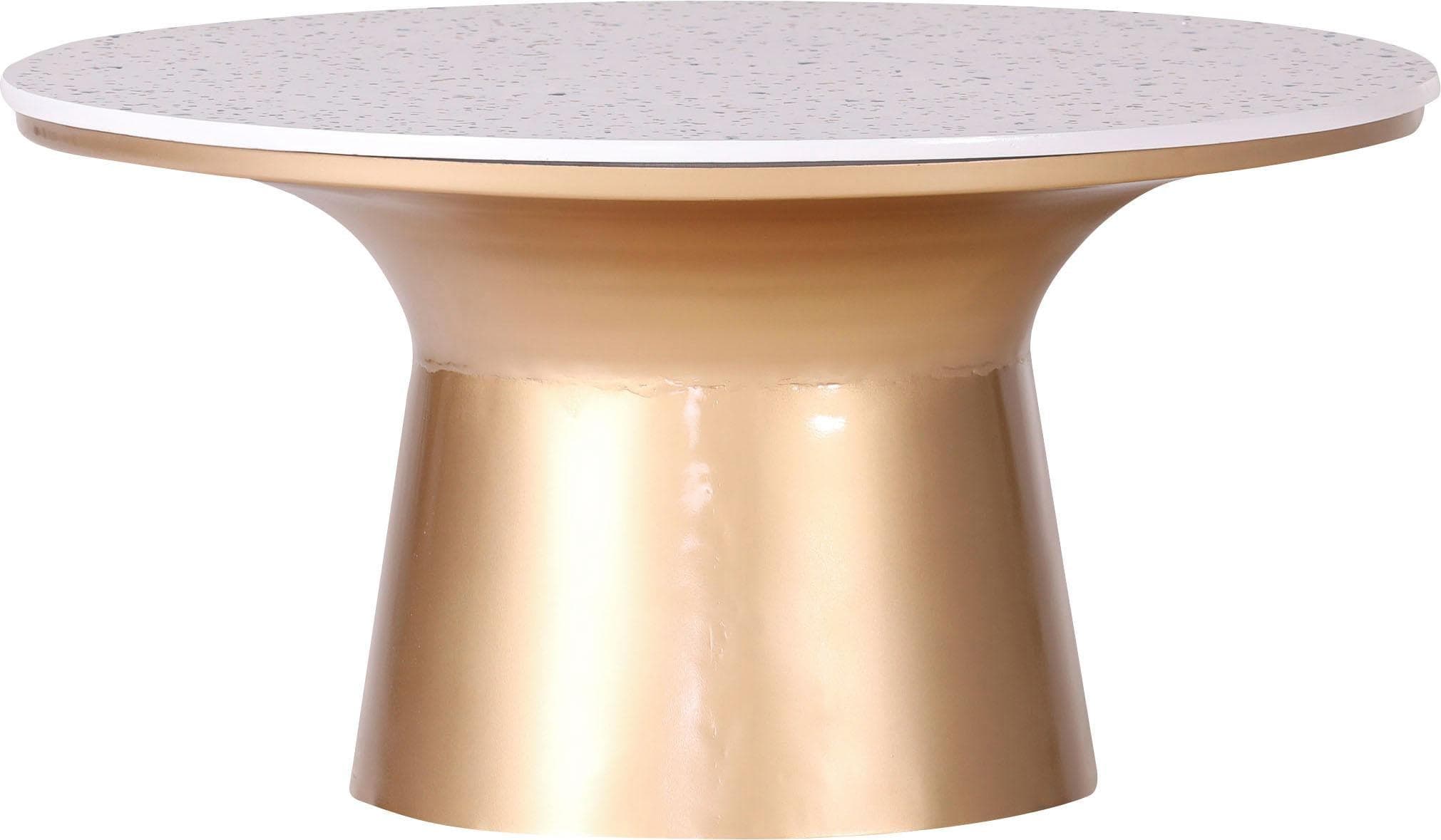 Ablagetisch LEONIQUE gold weiß Serie MODA Luxus Design