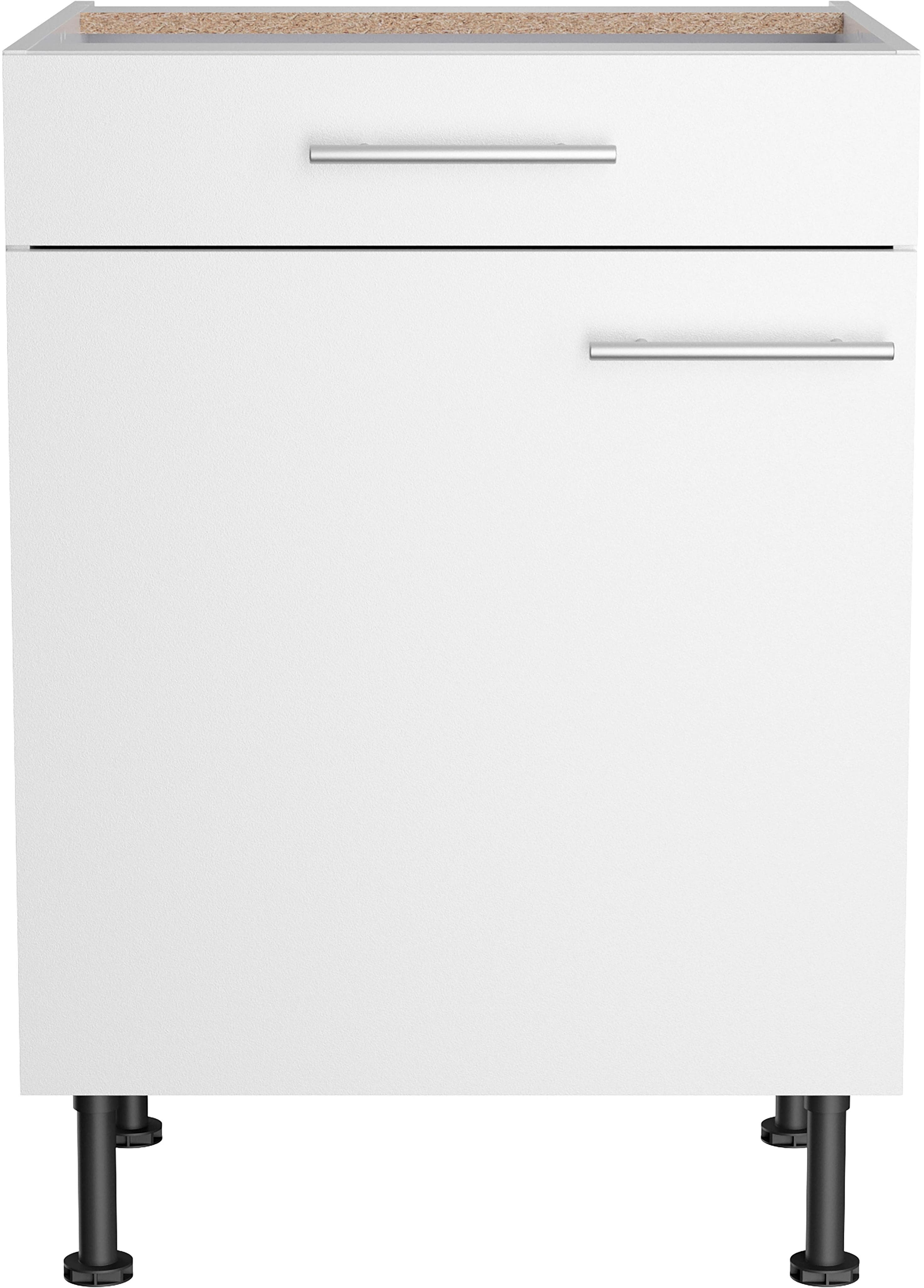 OPTIFIT Unterschrank Klara Weiß Modern mit Vollauszug