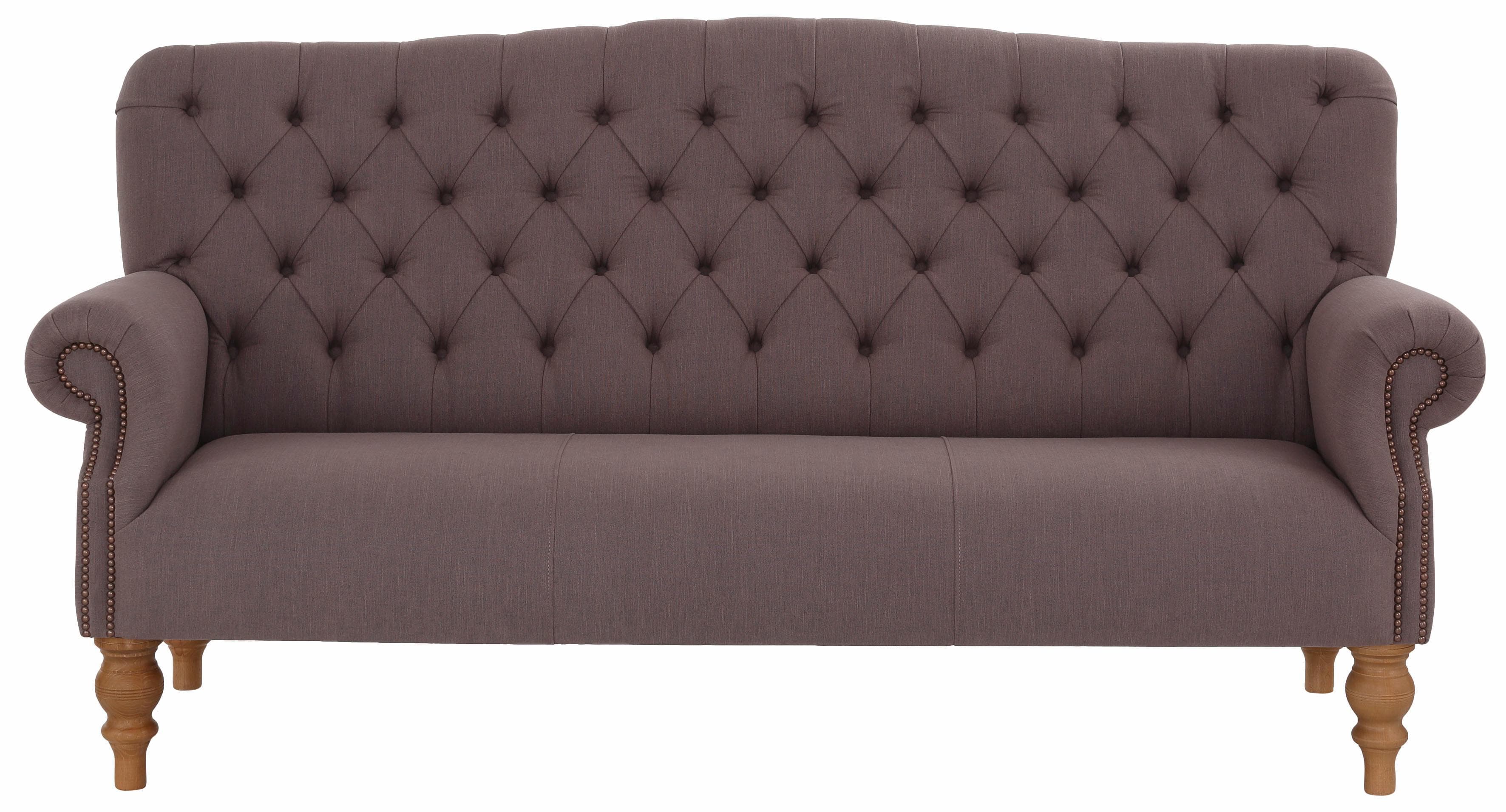 HOME AFFAIRE Chesterfield-Sofa Lord Braun 3-Sitzer