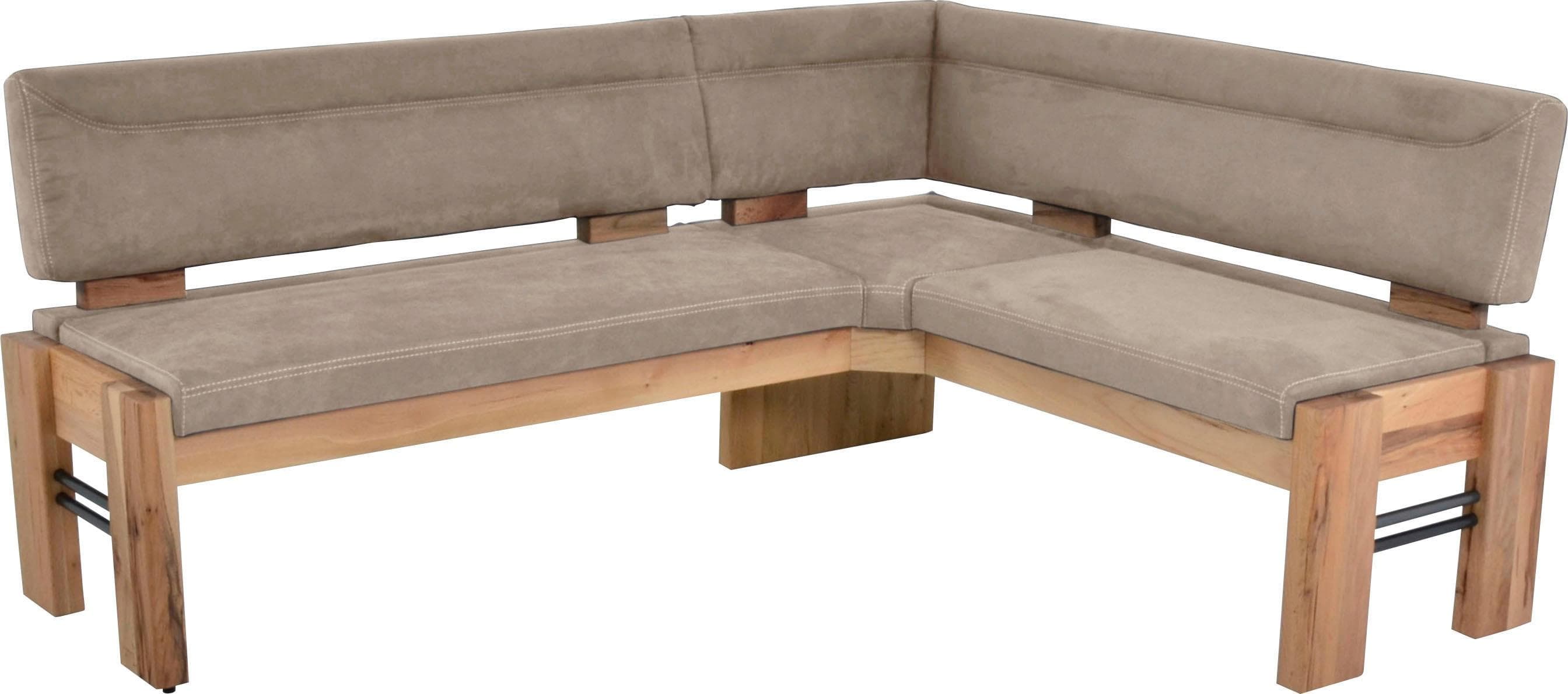 K+W Floyd Eckbank Stauraum beige Massivholz