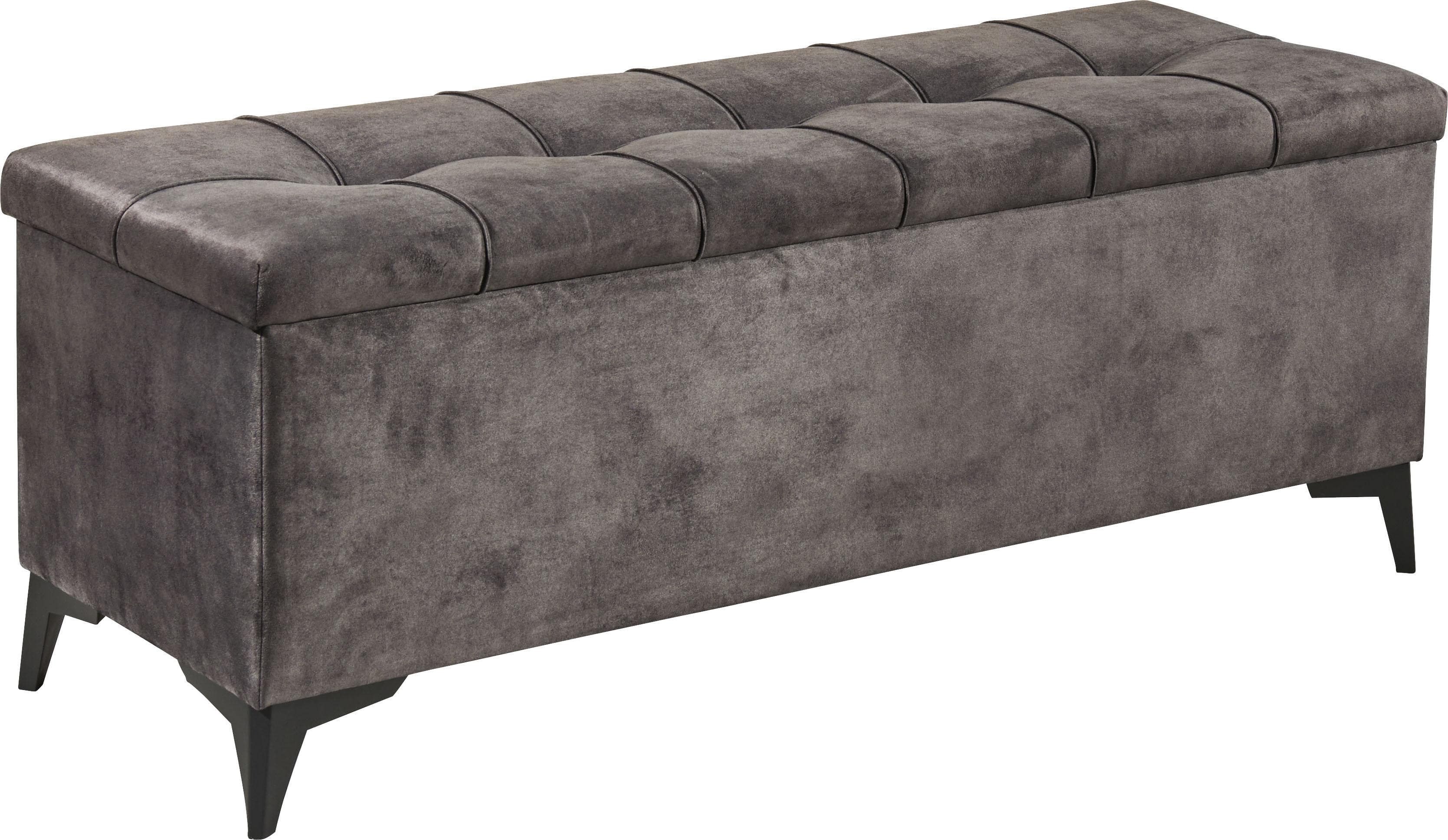 ED EXCITING DESIGN Truhenbank Oregon Braun Microfaser