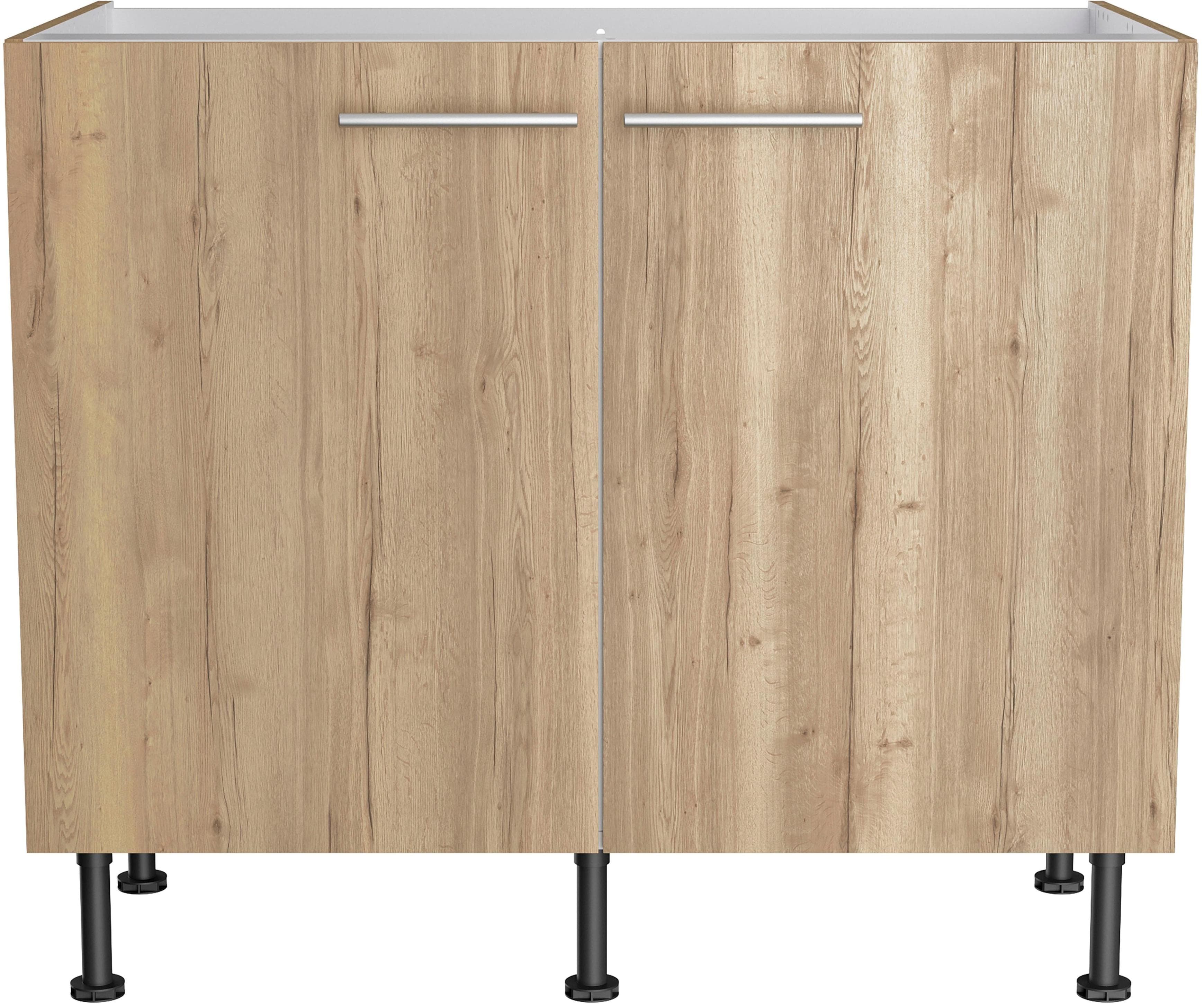 OPTIFIT Spülenschrank Klara Wildeiche 100cm Modern