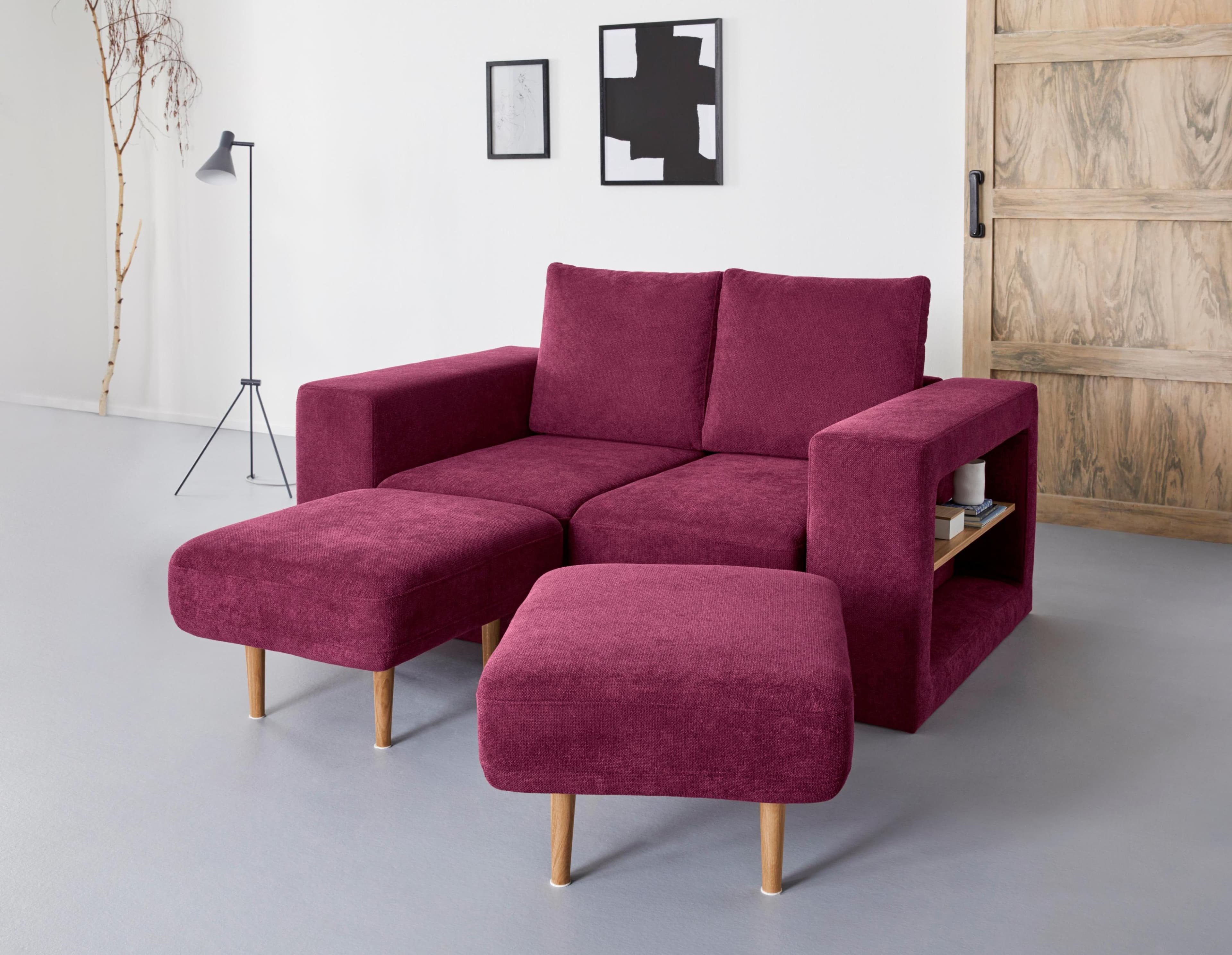 2-Sitzer Sofa "Looksvb" Lila LOOKS by Wolfgang Joop