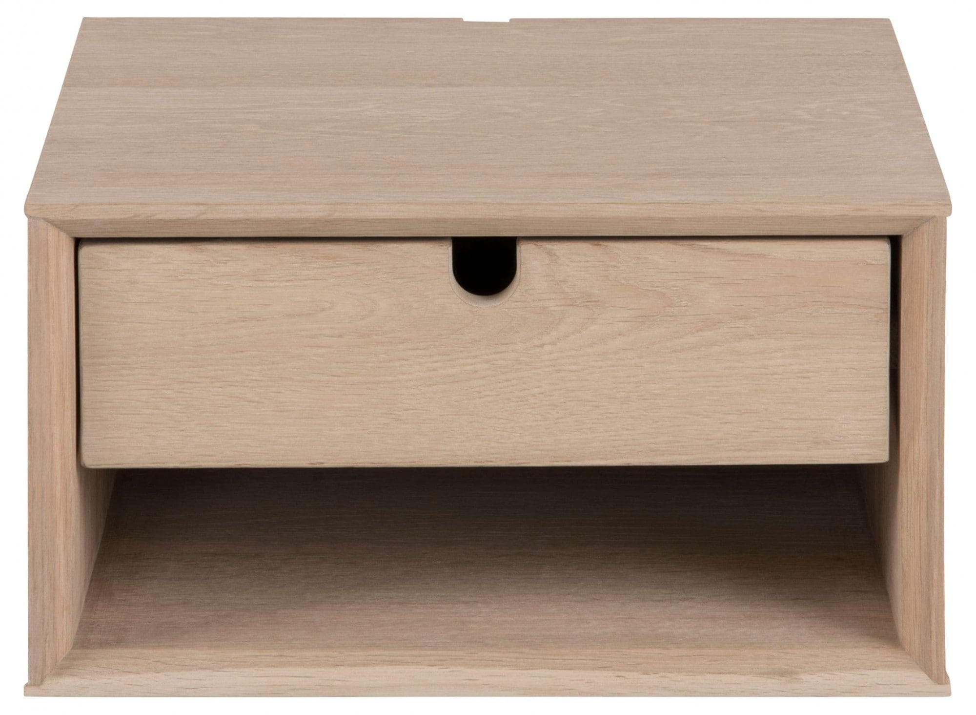 ACTONA GROUP Century Nachttisch Eiche Furnier Beige Wandmontage