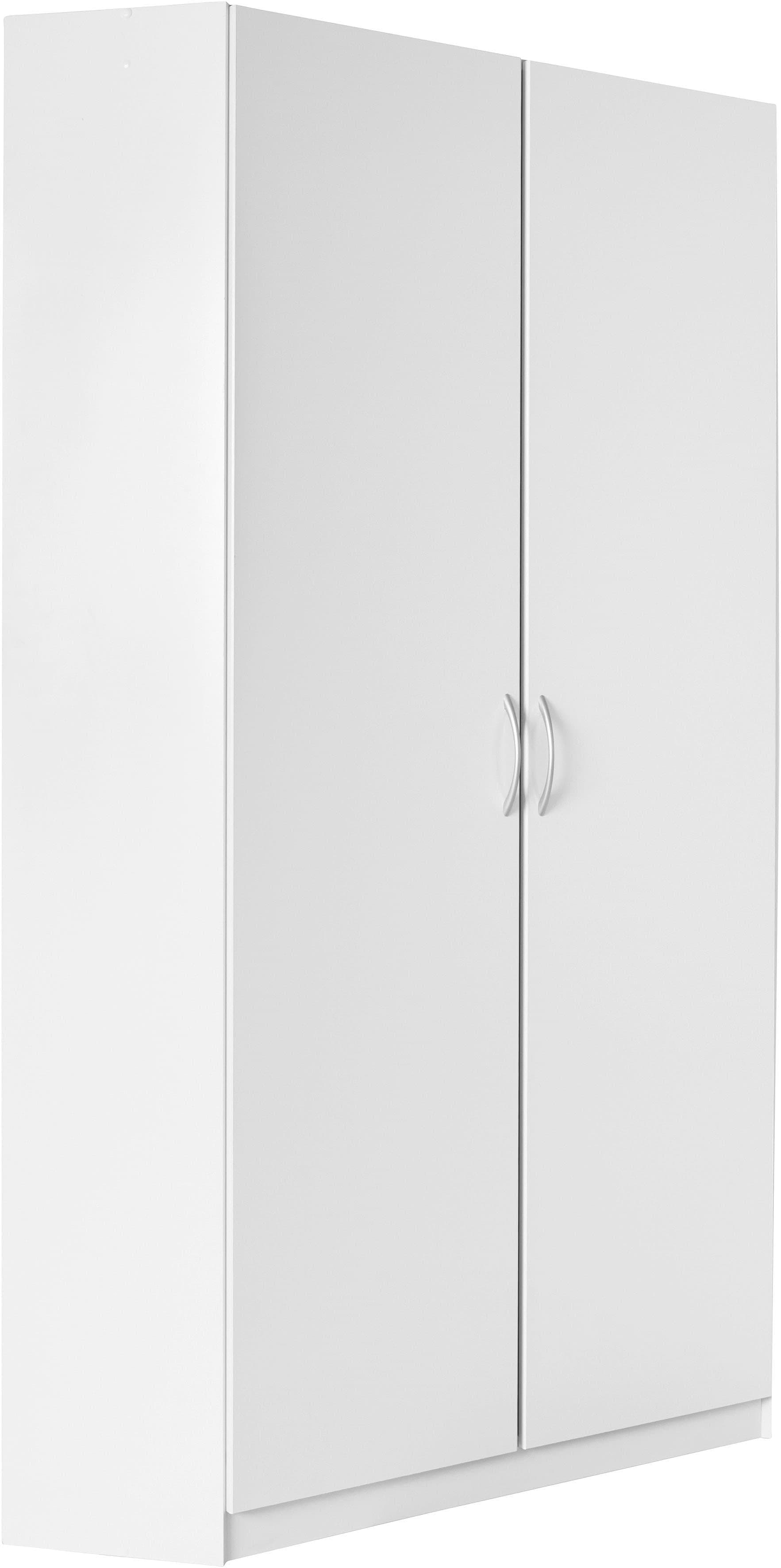 Eckkleiderschrank aus massivem Holz