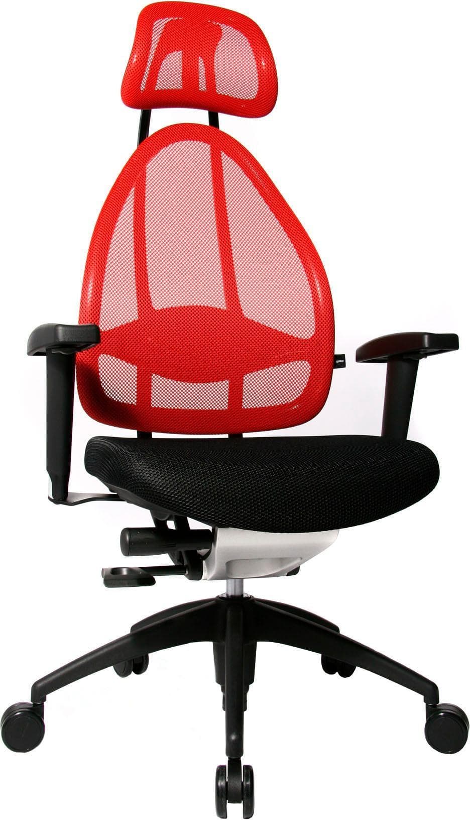 Ergonomischer Drehstuhl mit 3D-Rückenlehne und Kopfstütze