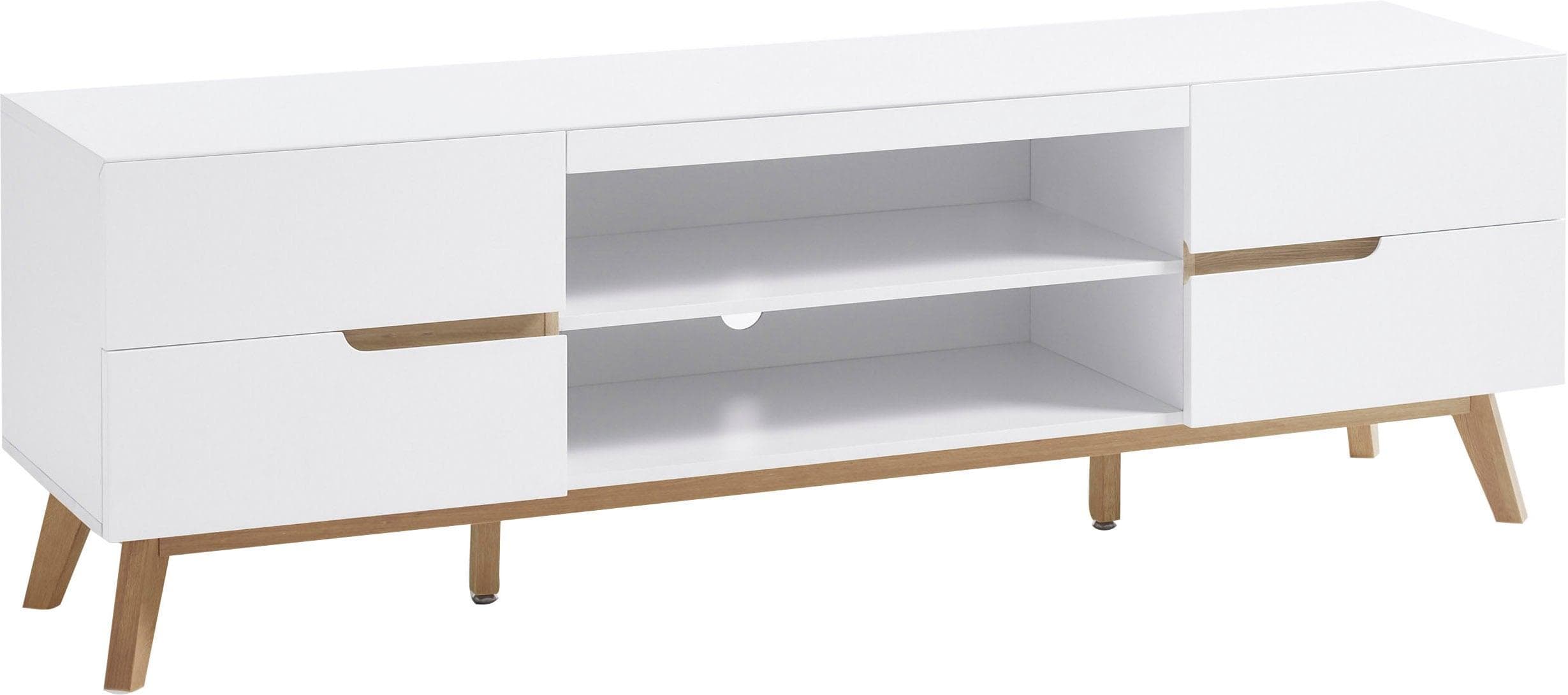 MCA furniture Lowboard Cervo Weiß Modernes TV-Möbel