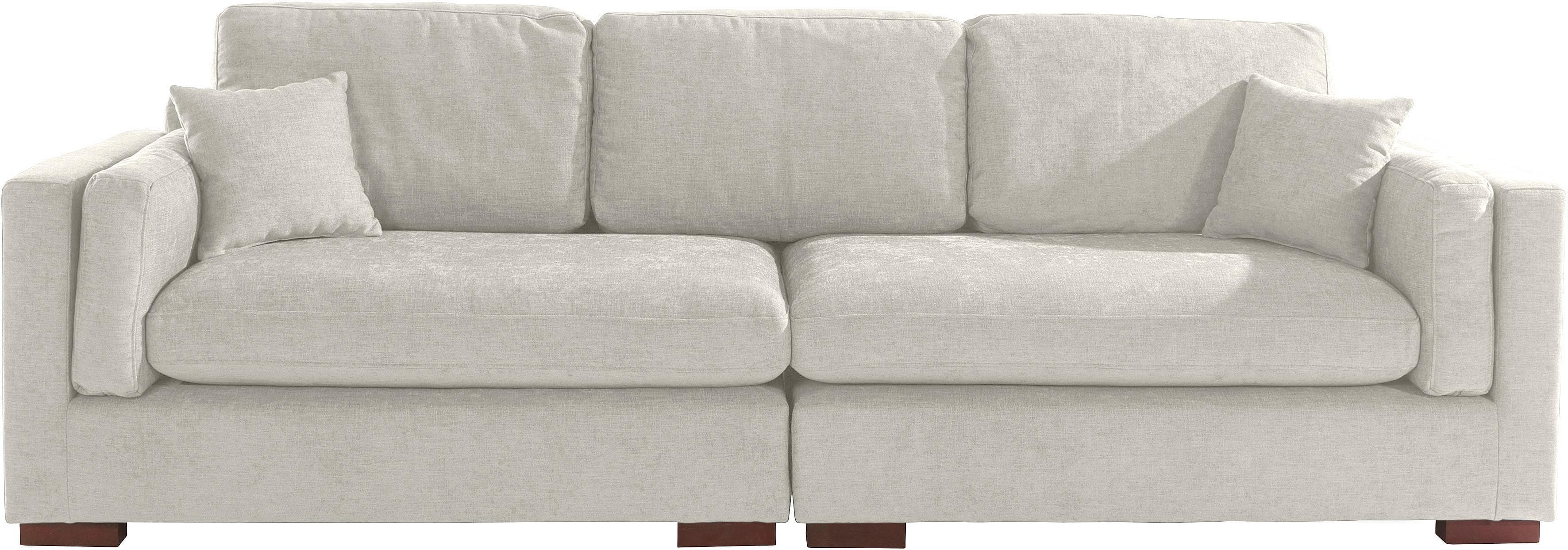 HOME AFFAIRE Big-Sofa Fresh Pond Beige Polyester