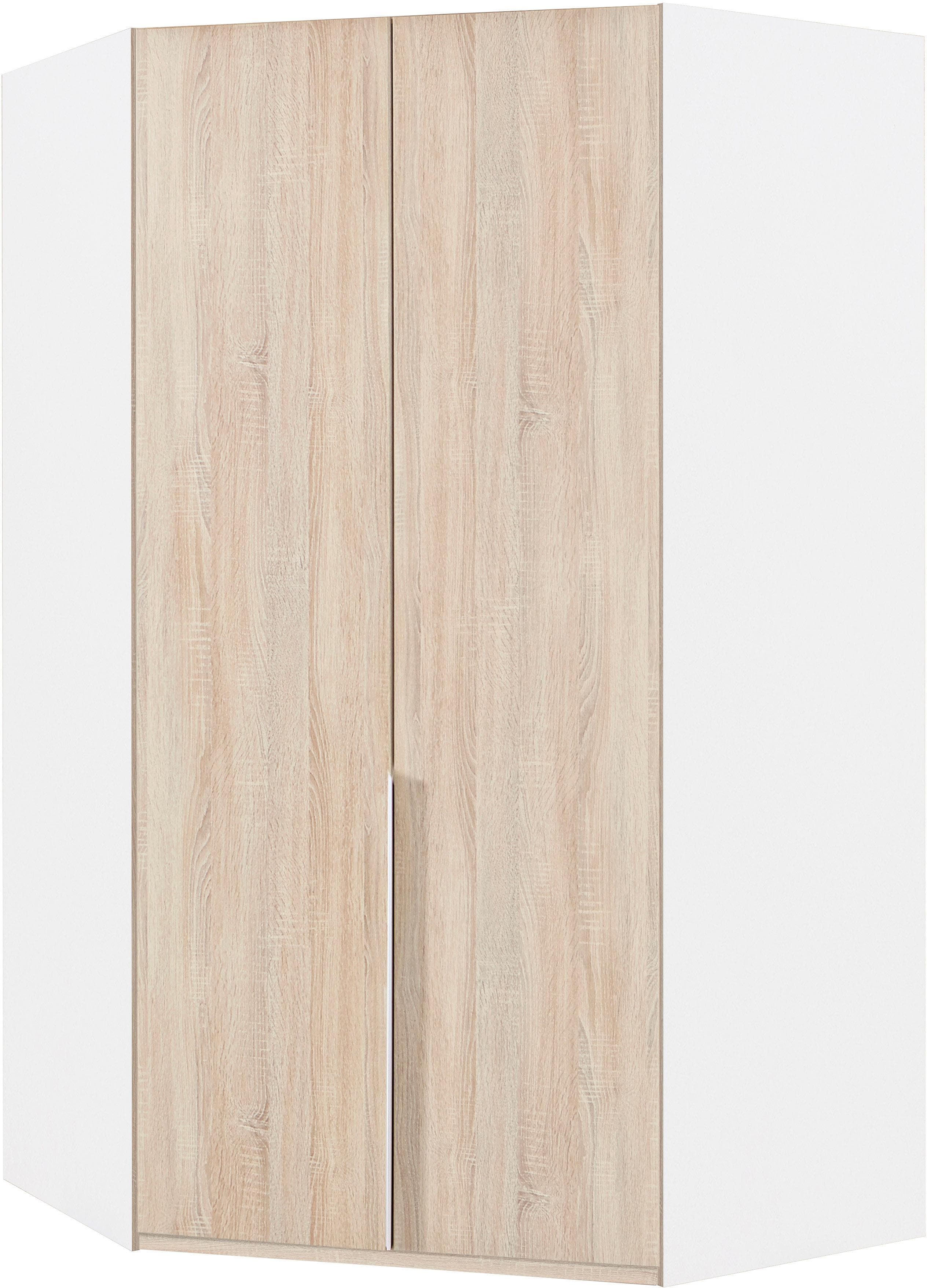 Wimex Eckkleiderschrank New York Weiß 236 cm