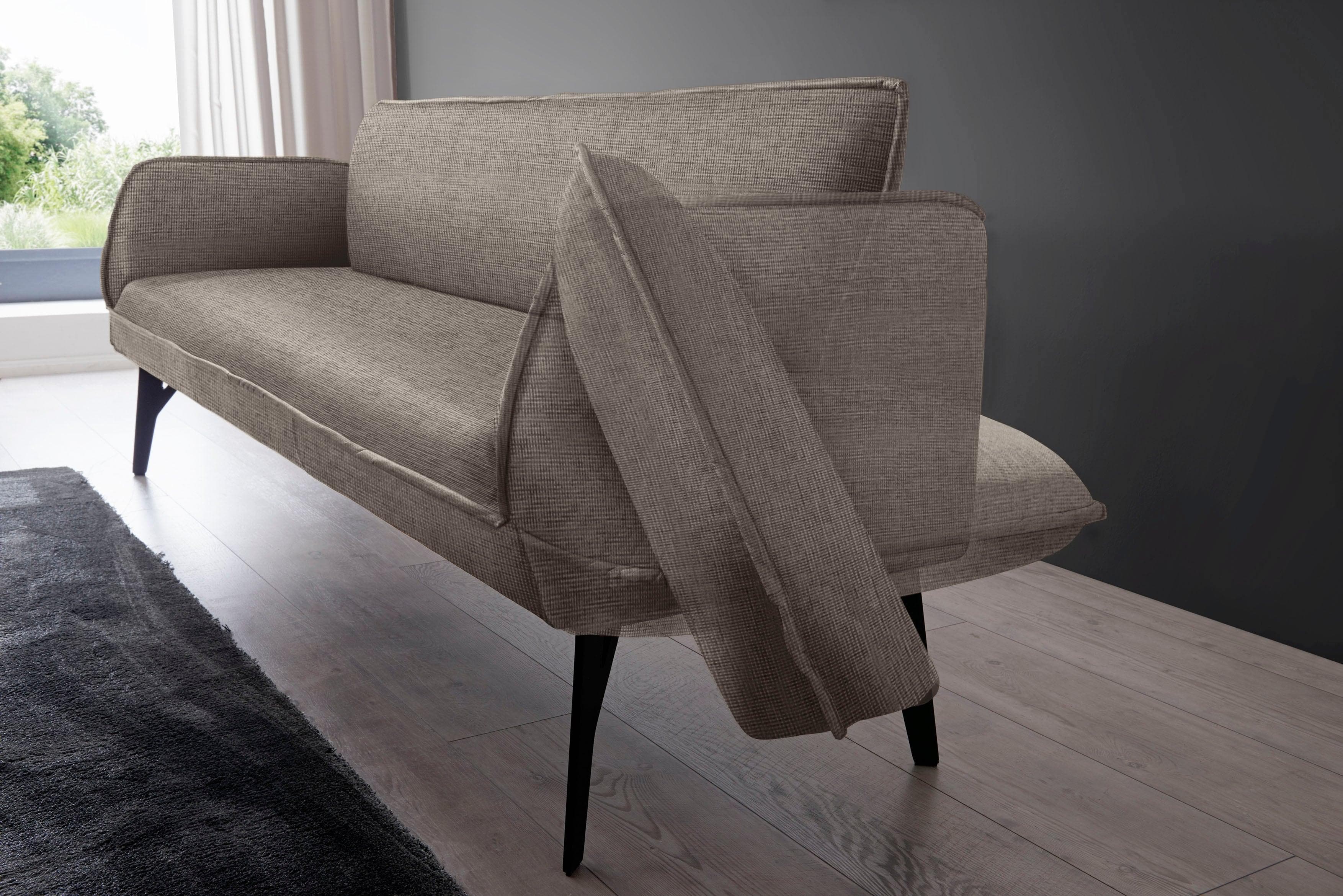 K+W Komfort & Wohnen Polsterbank Drive Braun mit Seitenteilverstellung