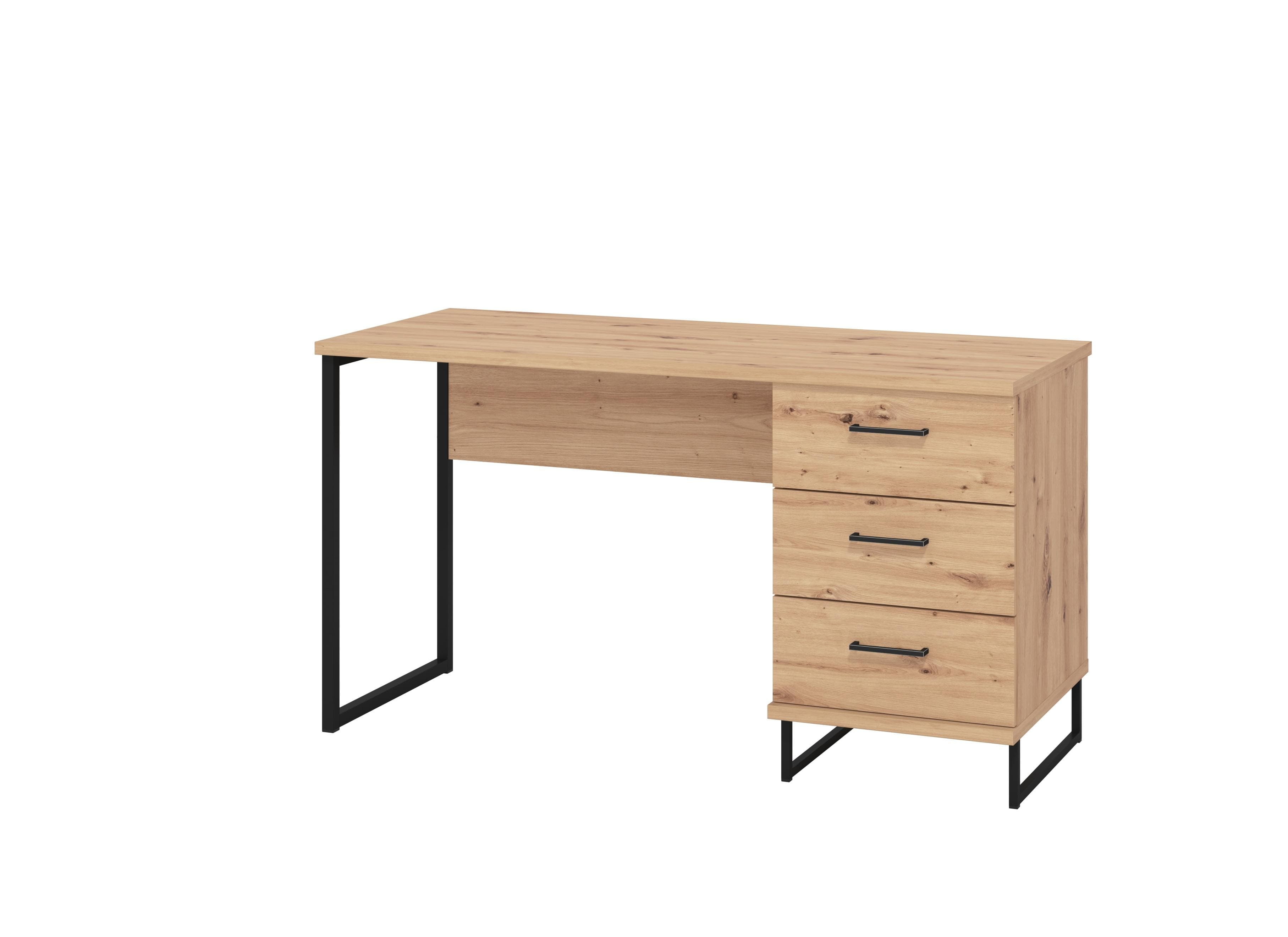 Schreibtisch INOSIGN Sardinia Braun Artisan Eiche Industrial Look Home Office