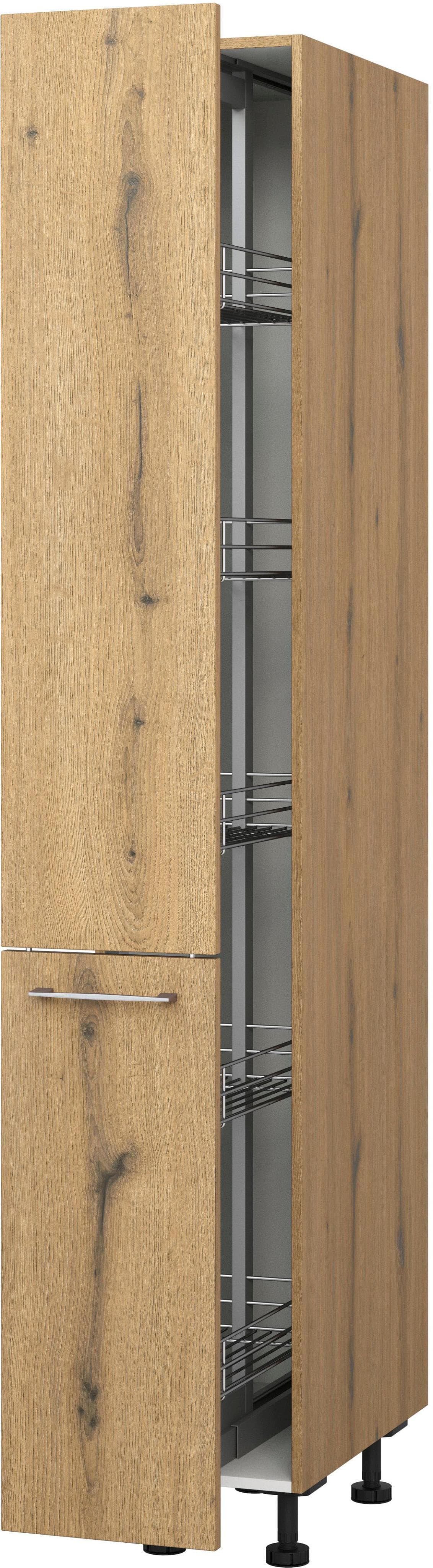 Kochstation Apothekerschrank KS-Trea SVAV30-195 Eiche Astig