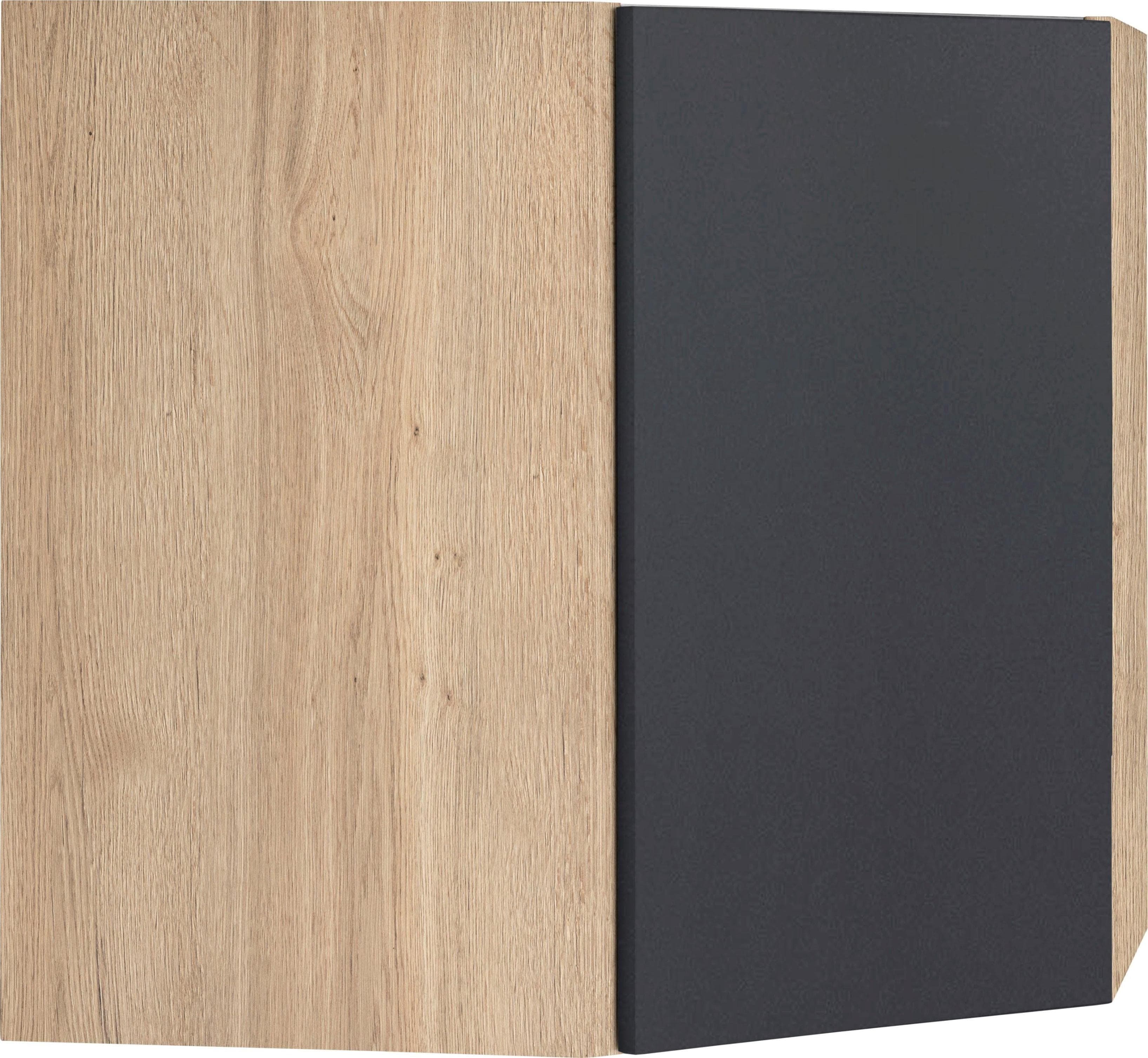 OPTIFIT Eckhängeschrank Roth Anthrazit Wildeiche Modern