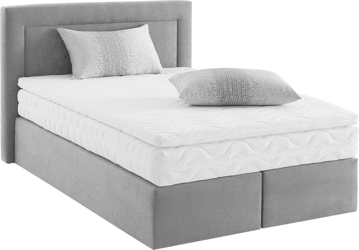 Westfalia Schlafkomfort Boxspringbett Grau Hochwertig