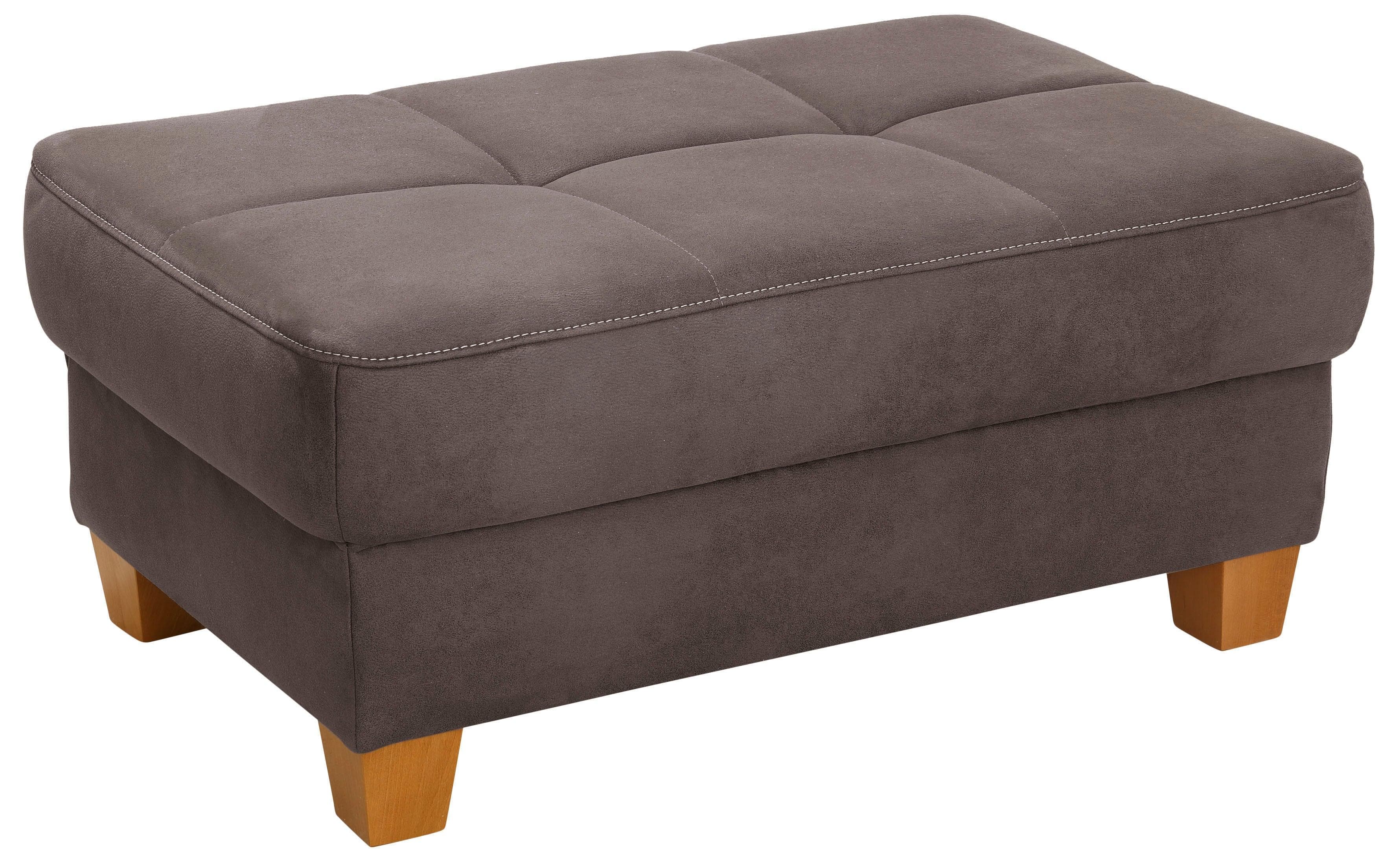 Stilvoller Hocker mit Kontrastnaht