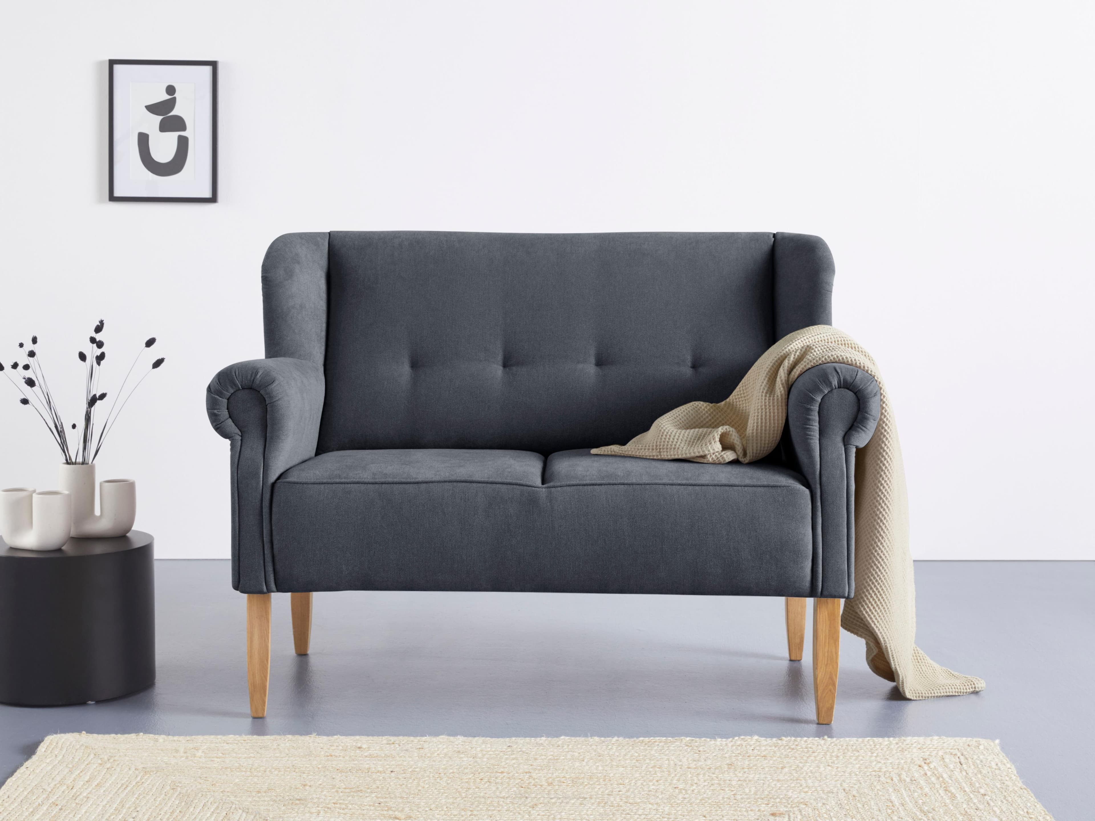 HOME AFFAIRE Küchensofa Moro Grau Anthrazit Microfaser