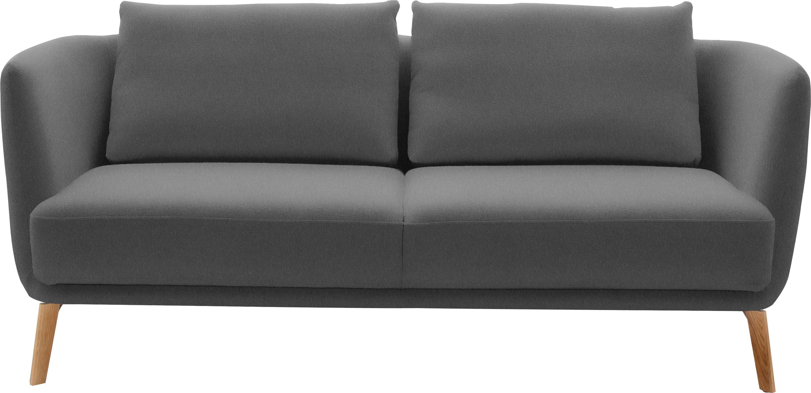 Schöner Wohnen Pearl 2,5-Sitzer Sofa Grau Eiche