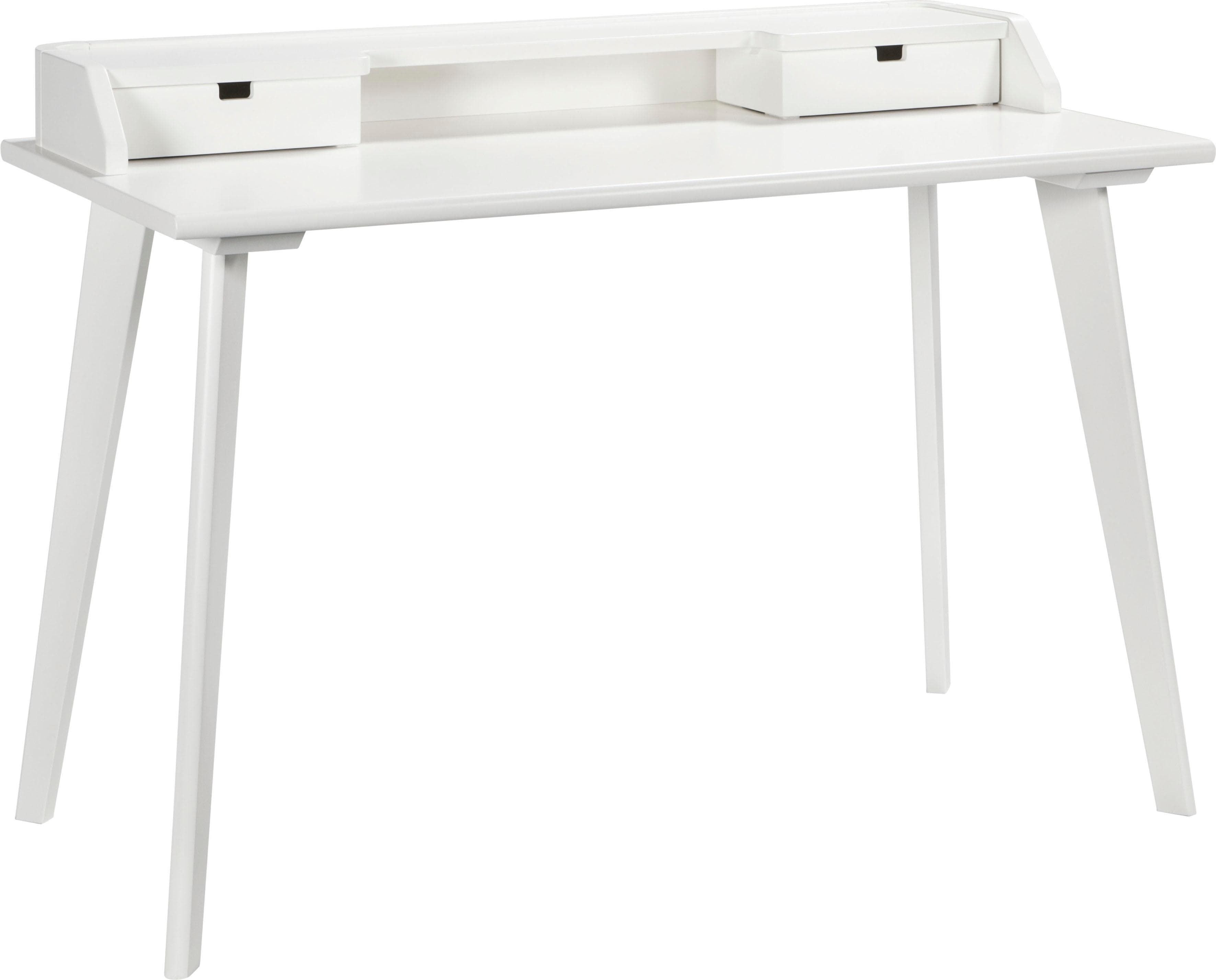 Massivholz-Sekretär mit 2 Schubladen