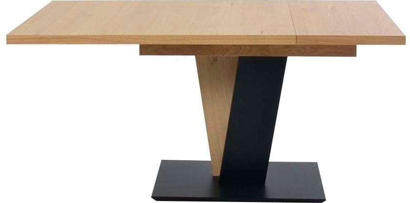 K+W Esstisch Giacomo III Ausziehbar Asteiche Bianco Schwarz