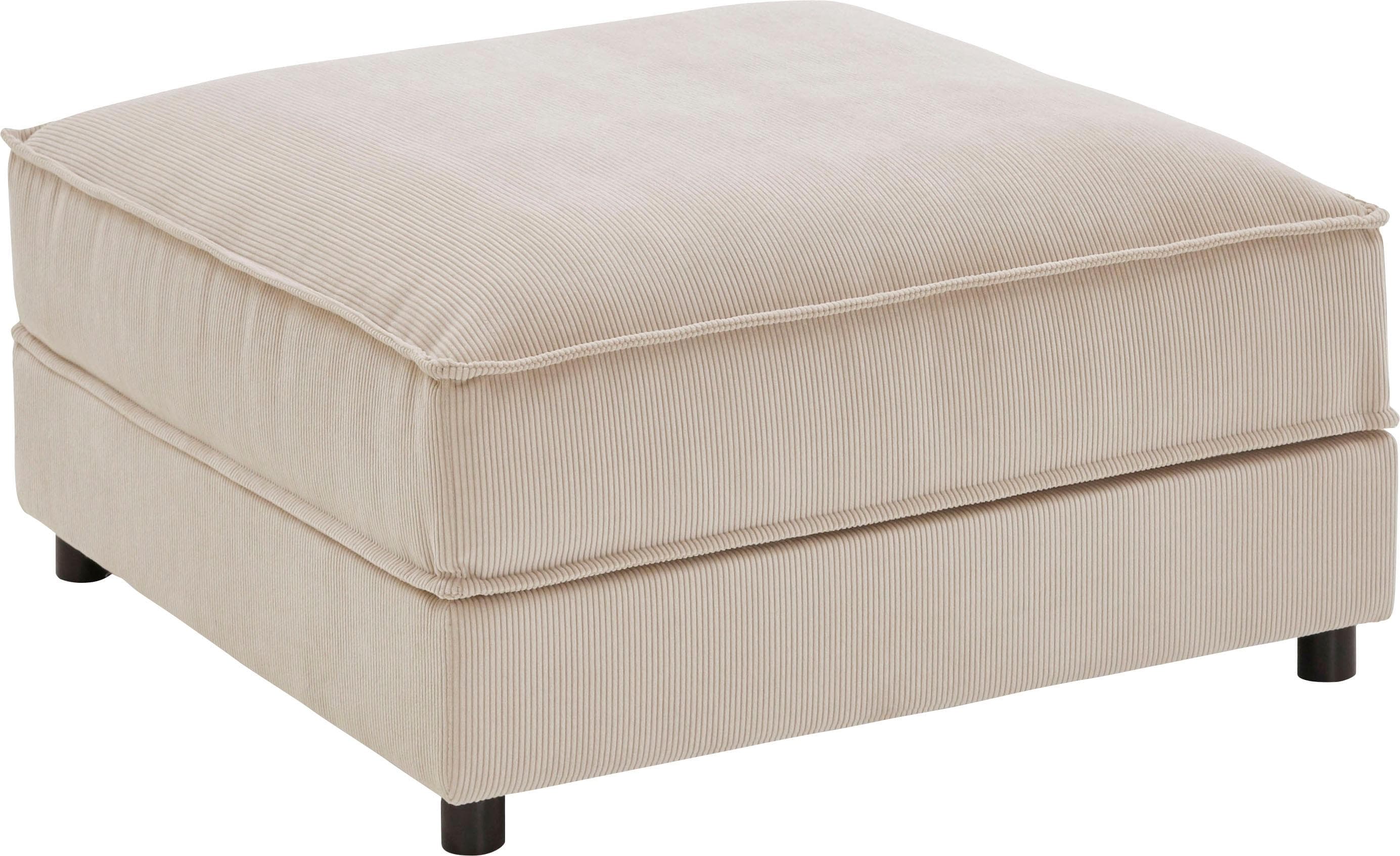 ATLANTIC HOME COLLECTION Hocker Valan Beige Cord
