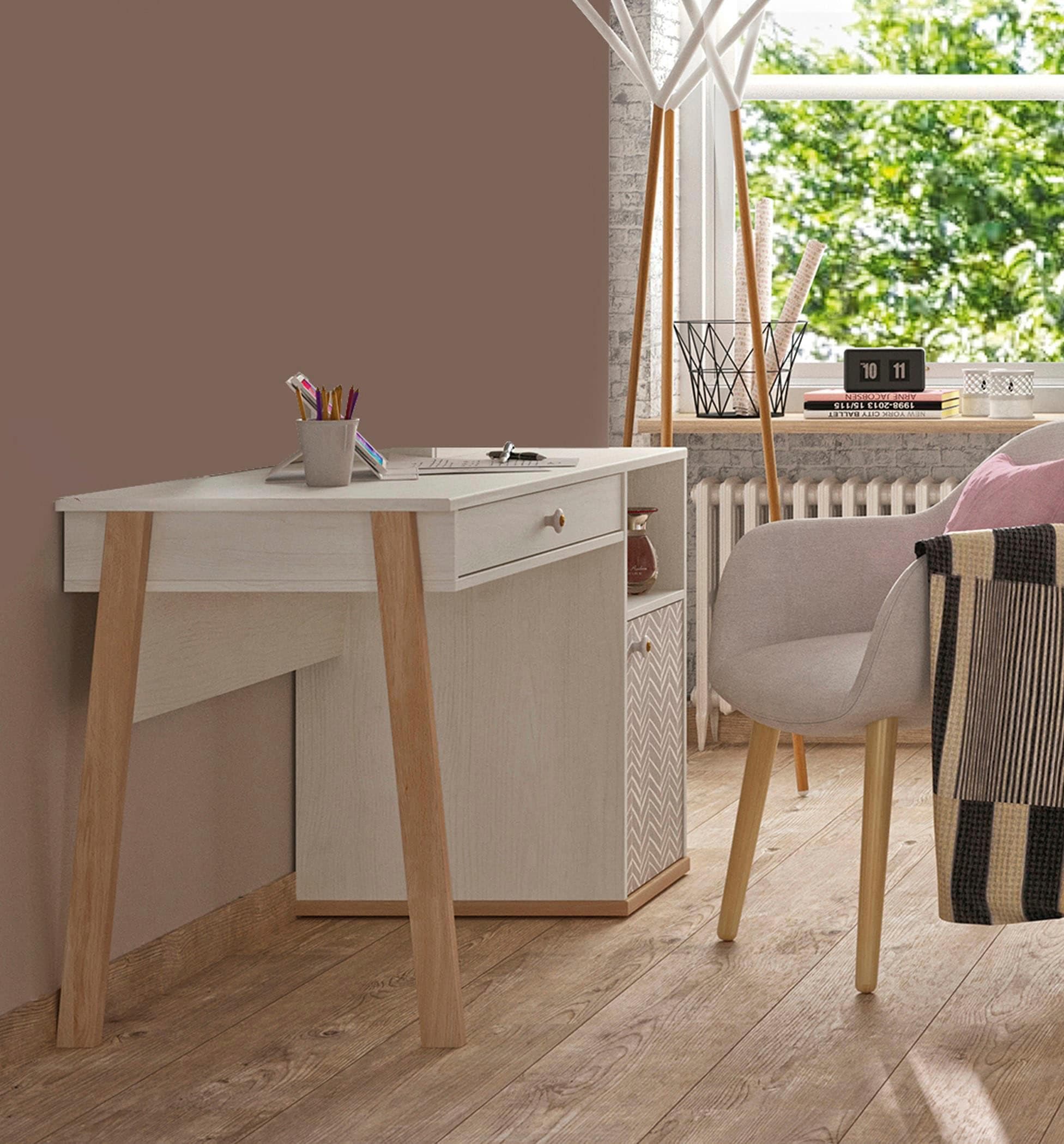 Kinderschreibtisch GAMI Alika Kastanie gebleicht 123x77x55 cm