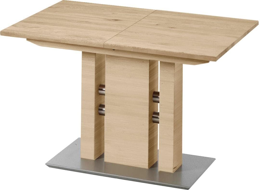 K+W Esstisch Massivholz Wildeiche mit Synchronauszug