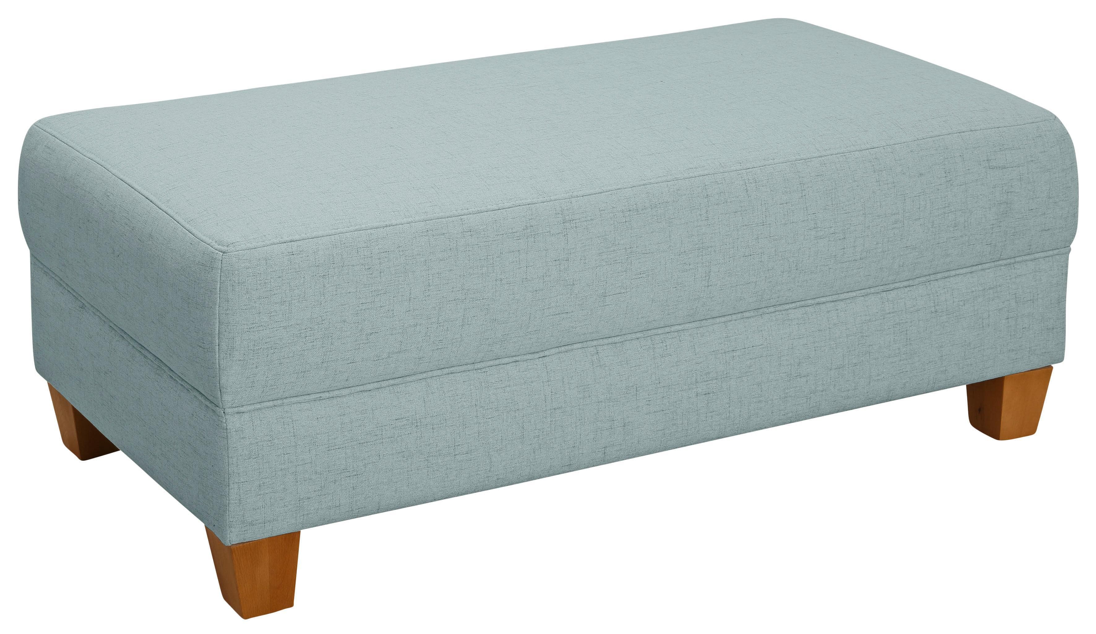 Home Affaire Hocker Belfort Aqua Luxus-Microfaser Vintageoptik