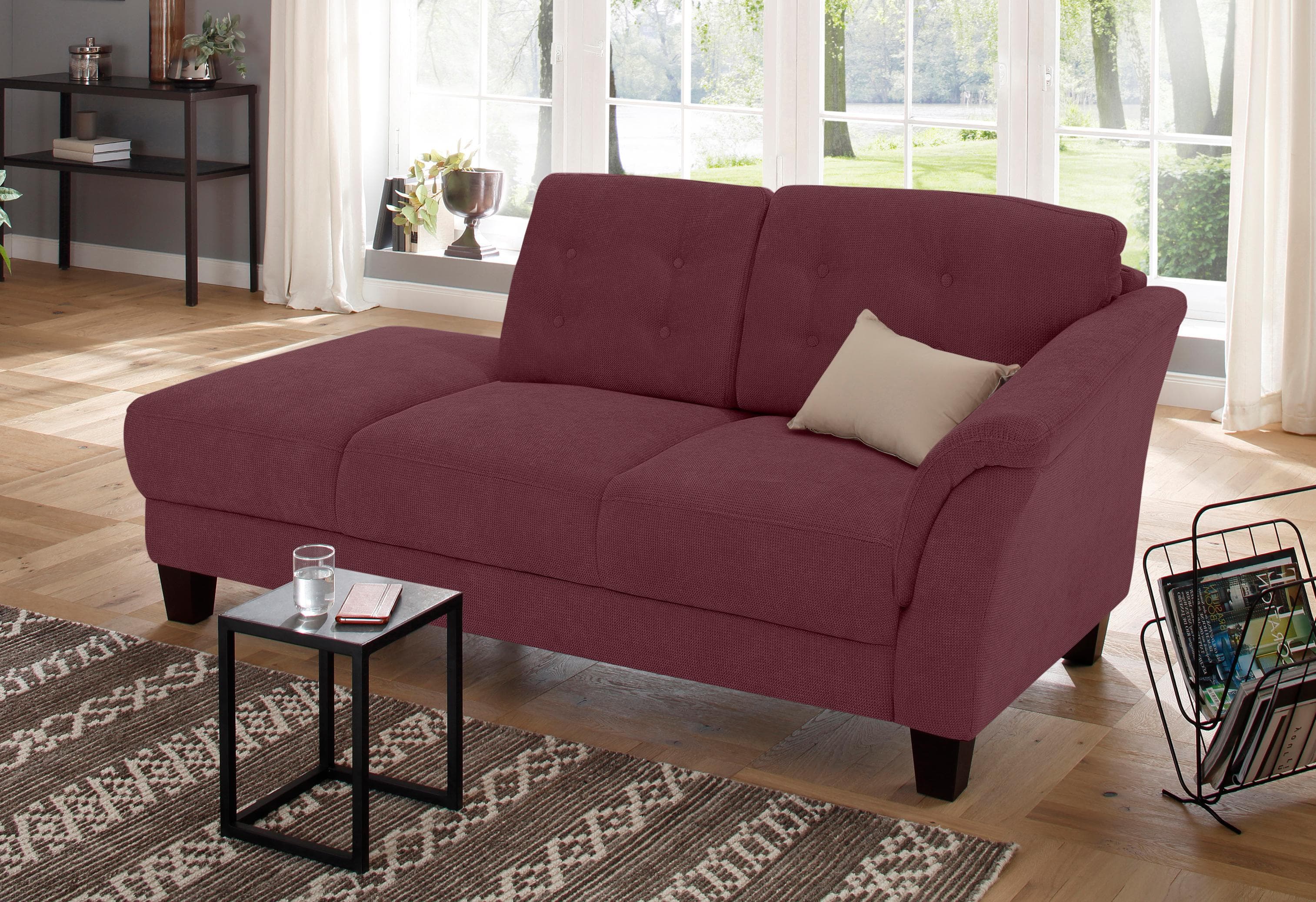 Home Affaire Recamiere Trondheim Chianti Lila Microfaser