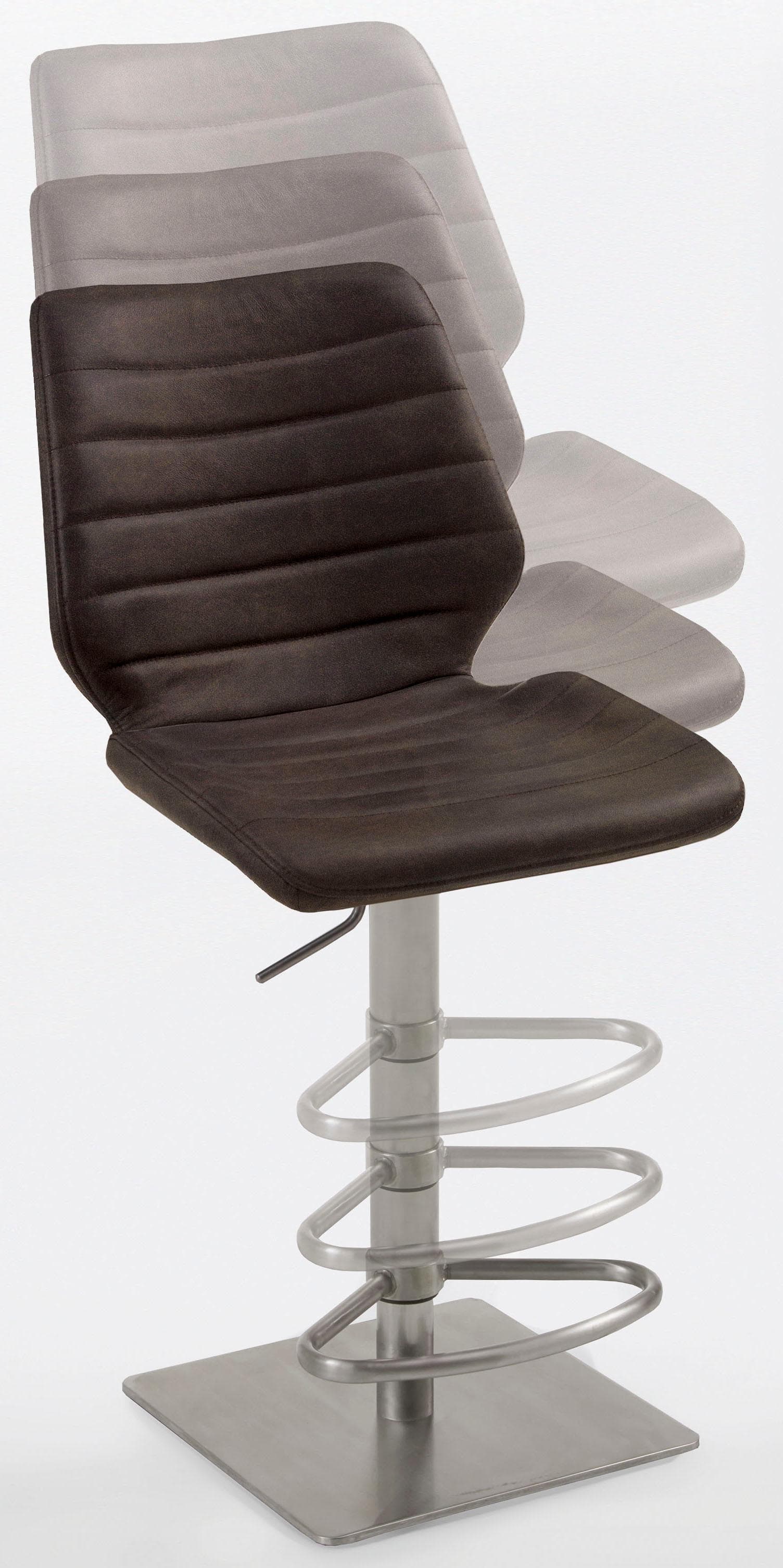 NIEHOFF SITZMÖBEL Barhocker Liftfunktion Edelstahl gebürstet