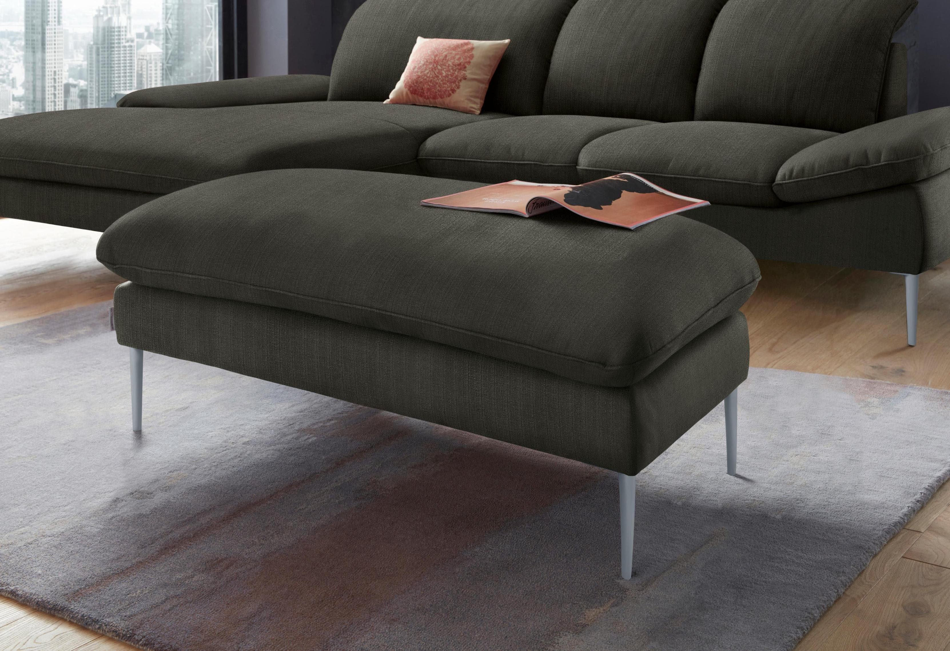 W.SCHILLIG Hocker enjoy&MORE Grün Hunter R66 Chenille
