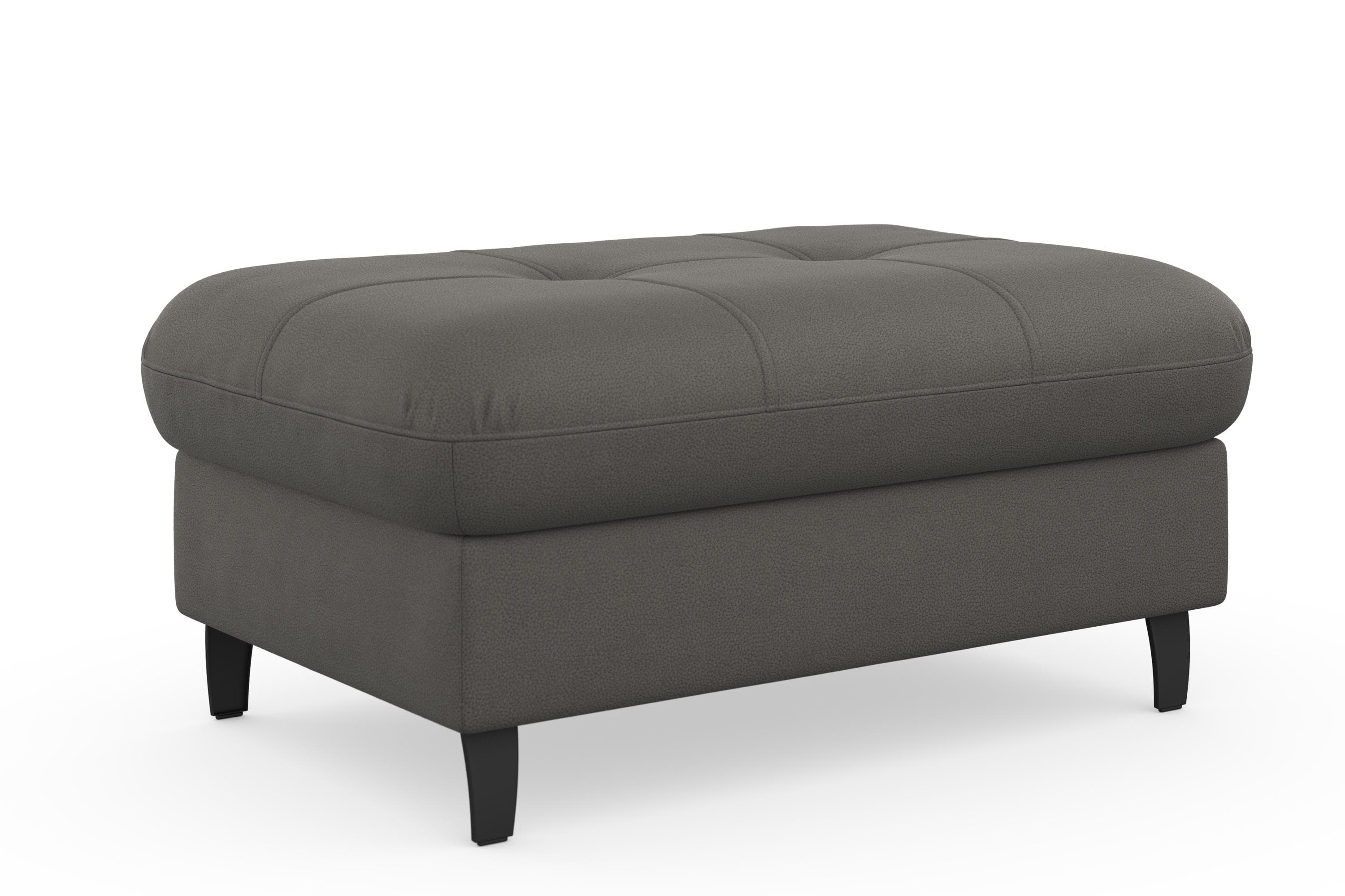 Hocker SIT & MORE Marano Grau mit Stauraum und gepolsterter Sitzfläche