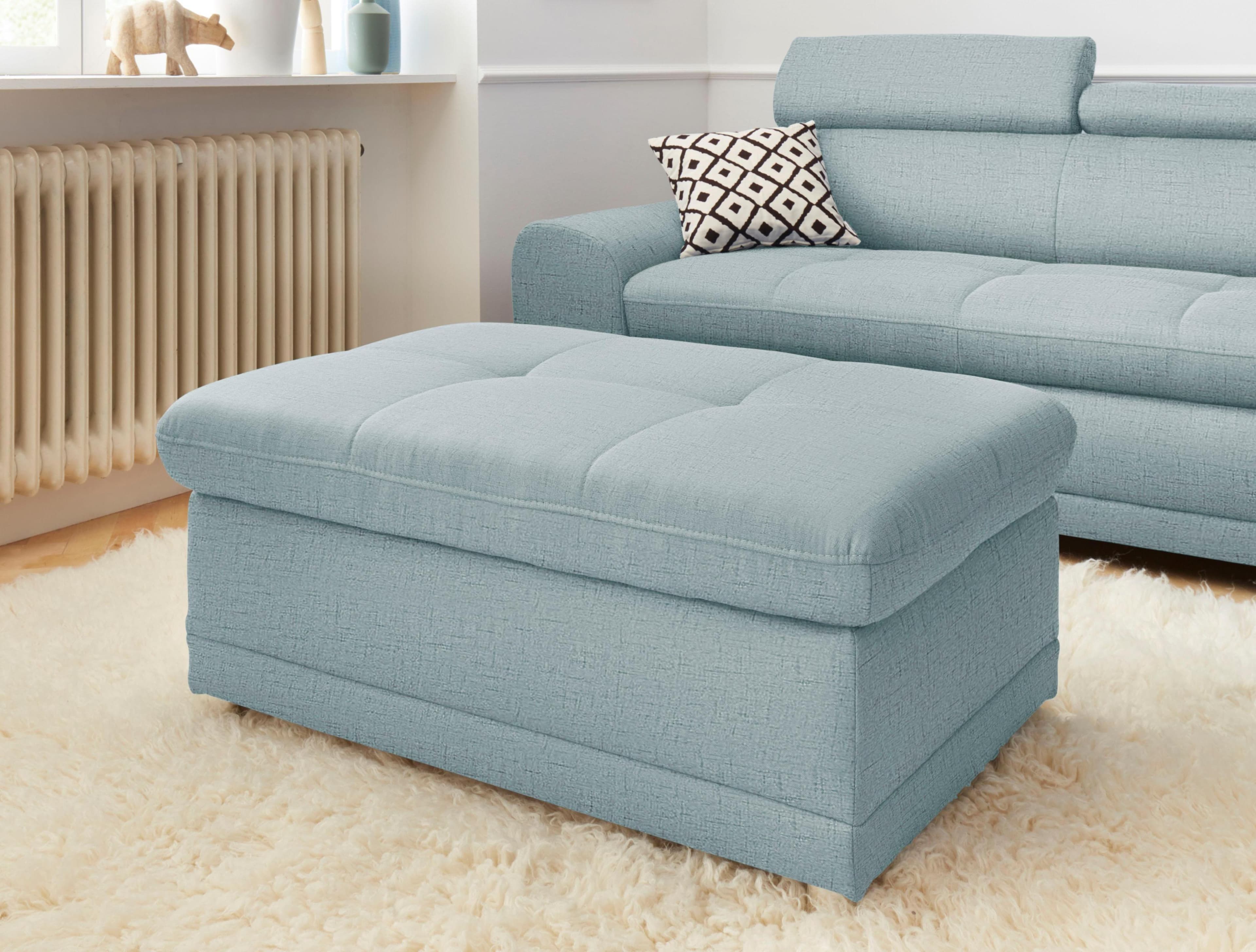 SIT & MORE Hocker Riva Blau mit Stauraum