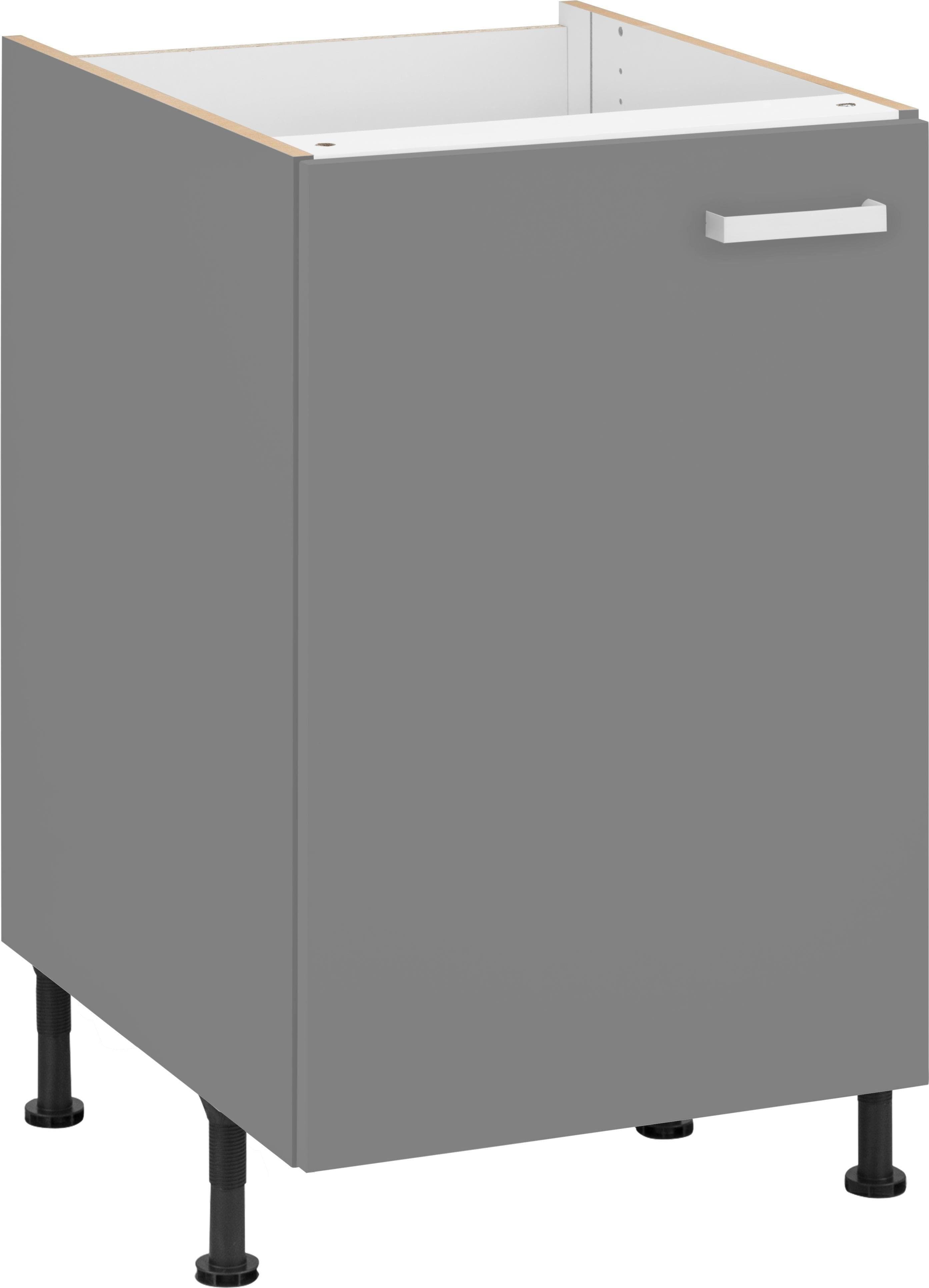 OPTIFIT Spülenschrank Parma Grau Basaltgrau 50cm