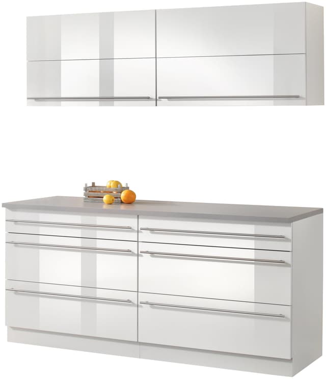 Moderne Küche ohne Elektrogeräte - 180 cm Breite