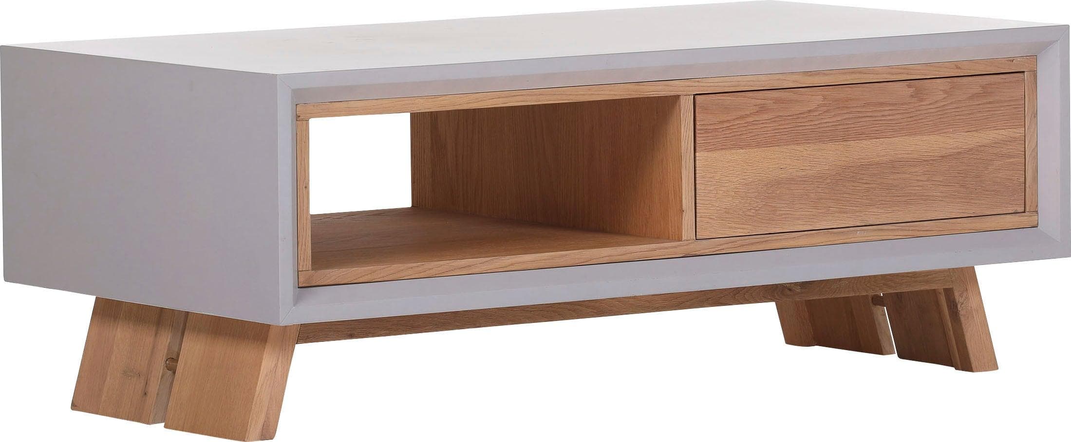 Couchtisch GUTMANN FACTORY Omaha Beige mit Schublade
