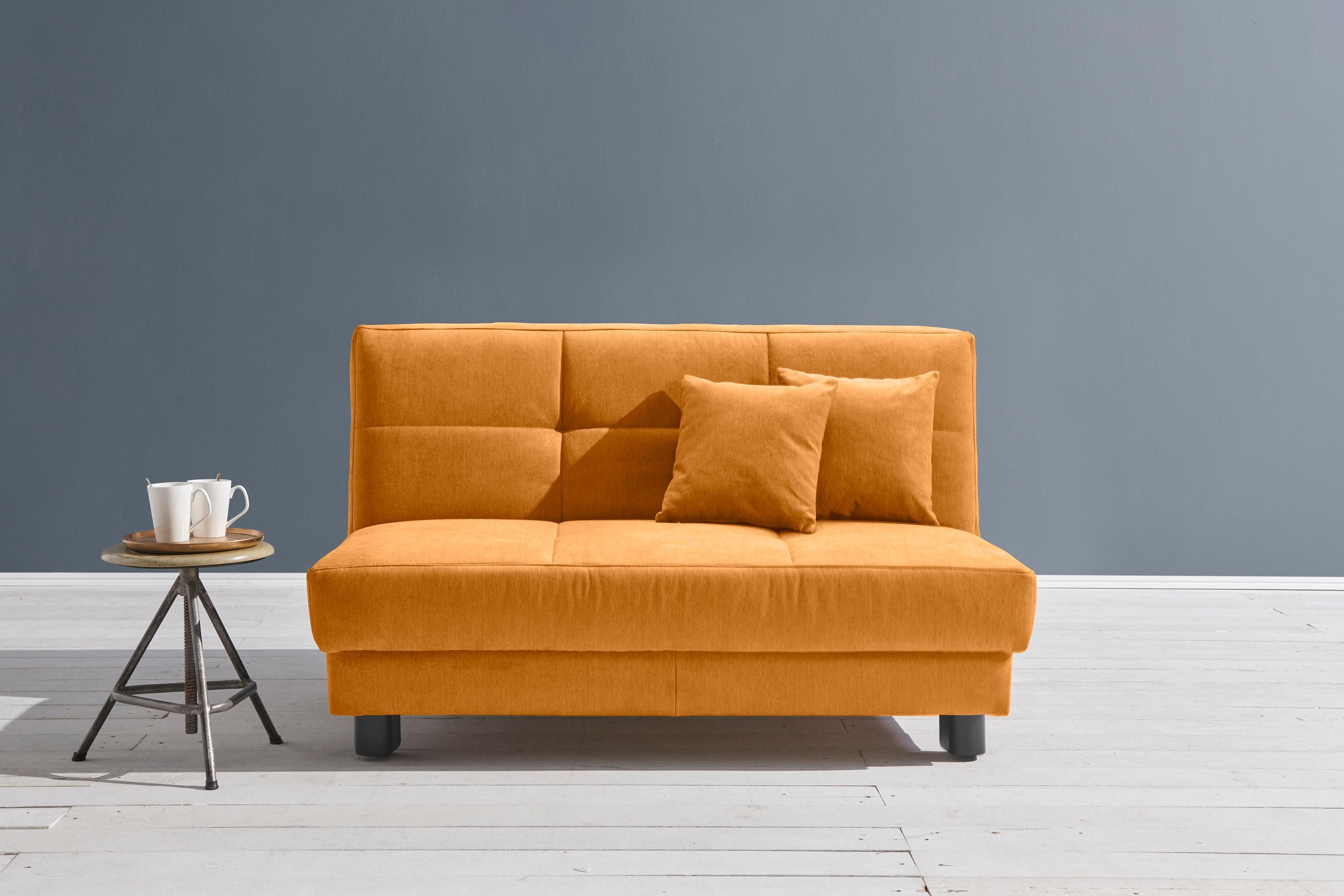 ELL + ELL Schlafsofa Tilda Curry 125cm mit Zierkissen